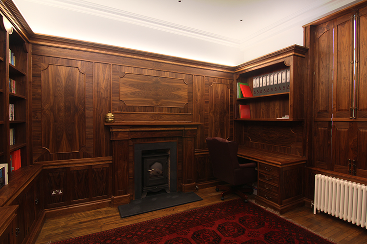 Fitted Study in Walnut