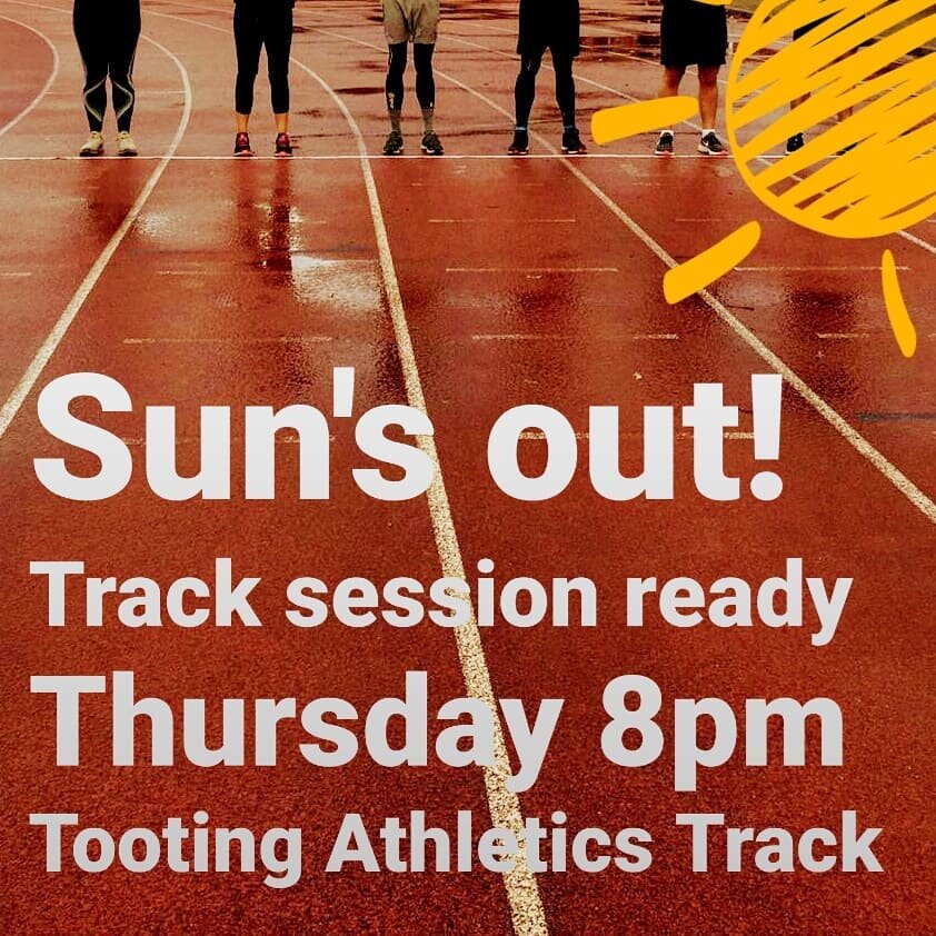 Weather is looking Run Perfect! Join us for a #windrushfamily track session! Sign up on the website.