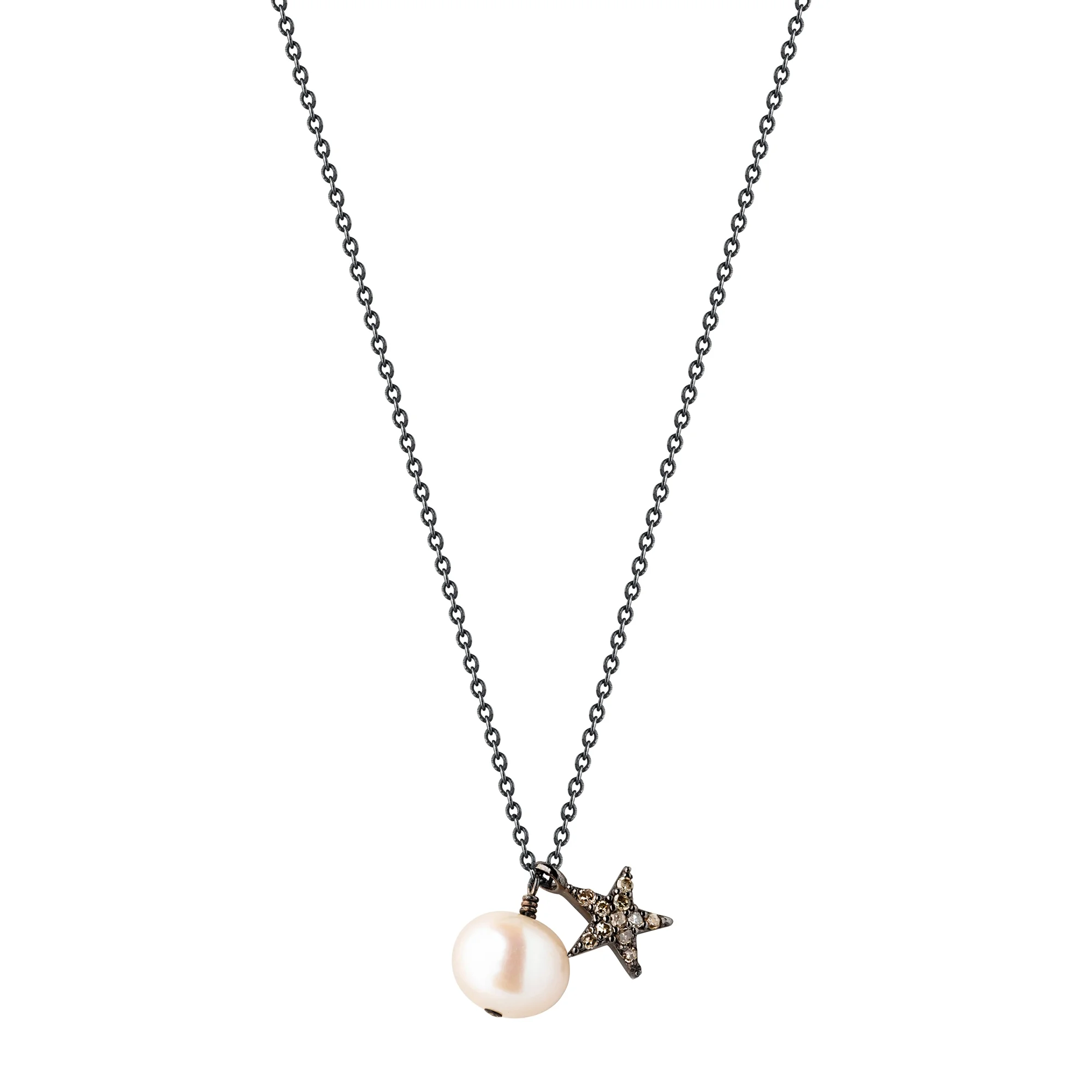 CbyC Pearl and star necklace Black-CbyC.jpg