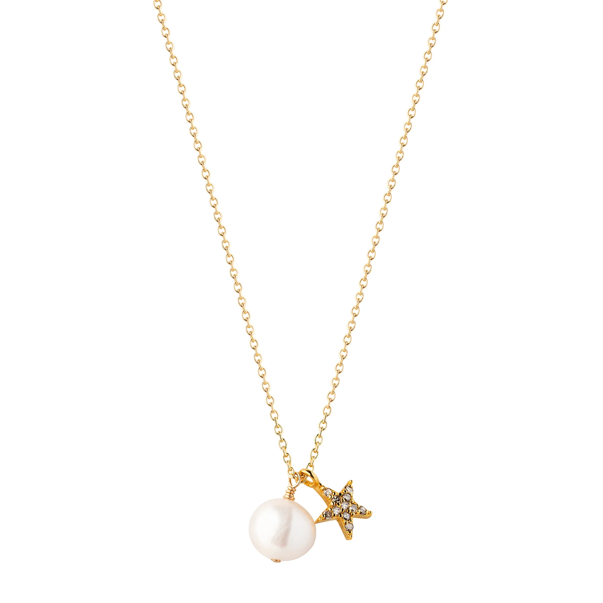 CbyC Pearl and star necklace Gold-CbyC13.jpg