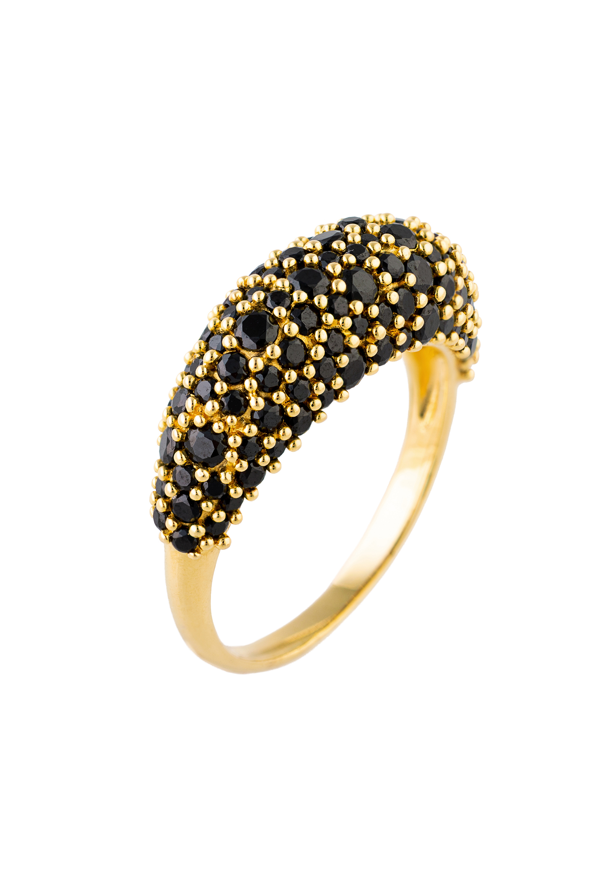 CbyC Pinky Ring Round Gold Black-CbyC28.jpg