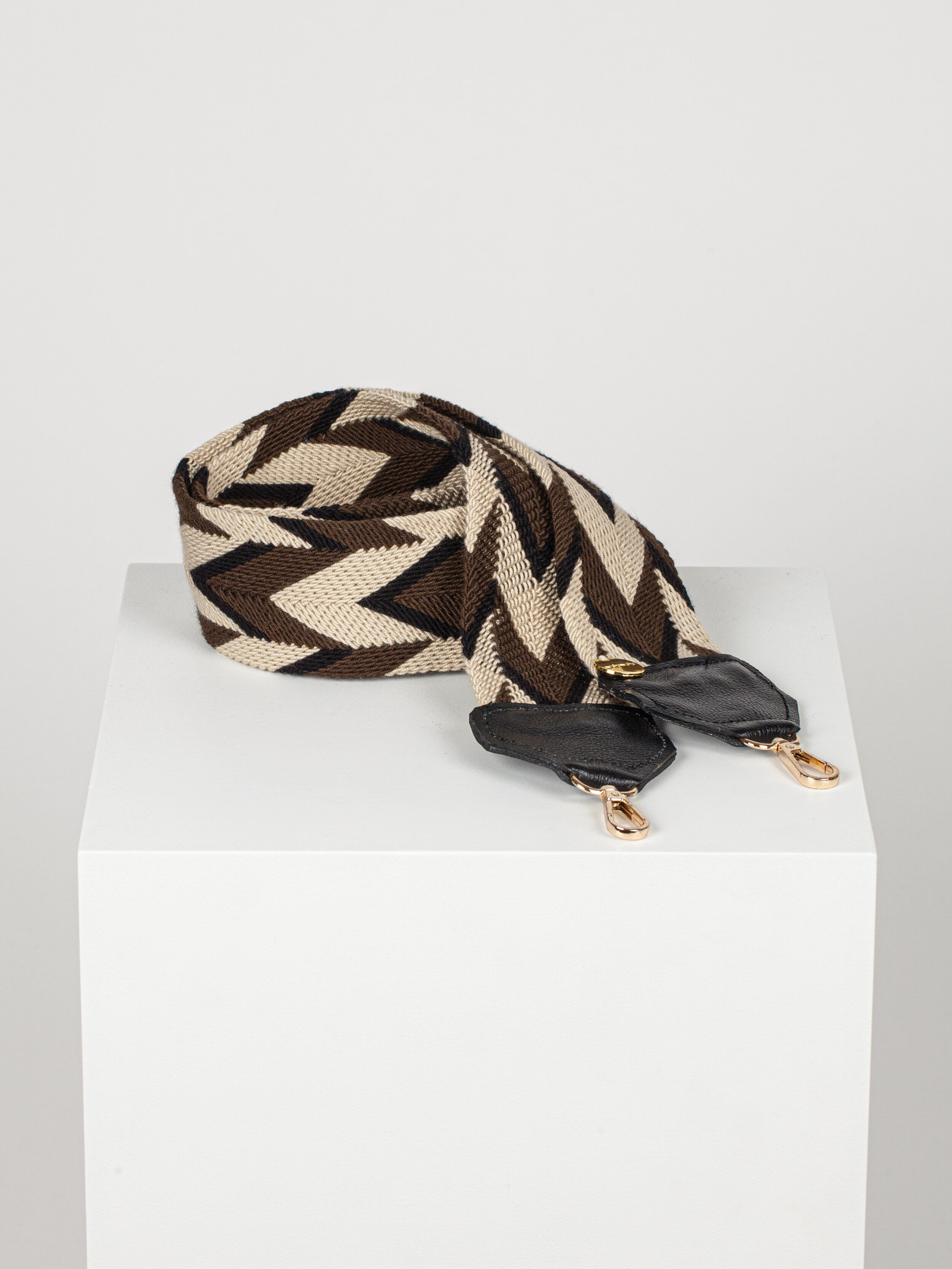WAYUU STRAP - BROWN/BLACK AND BEIGE