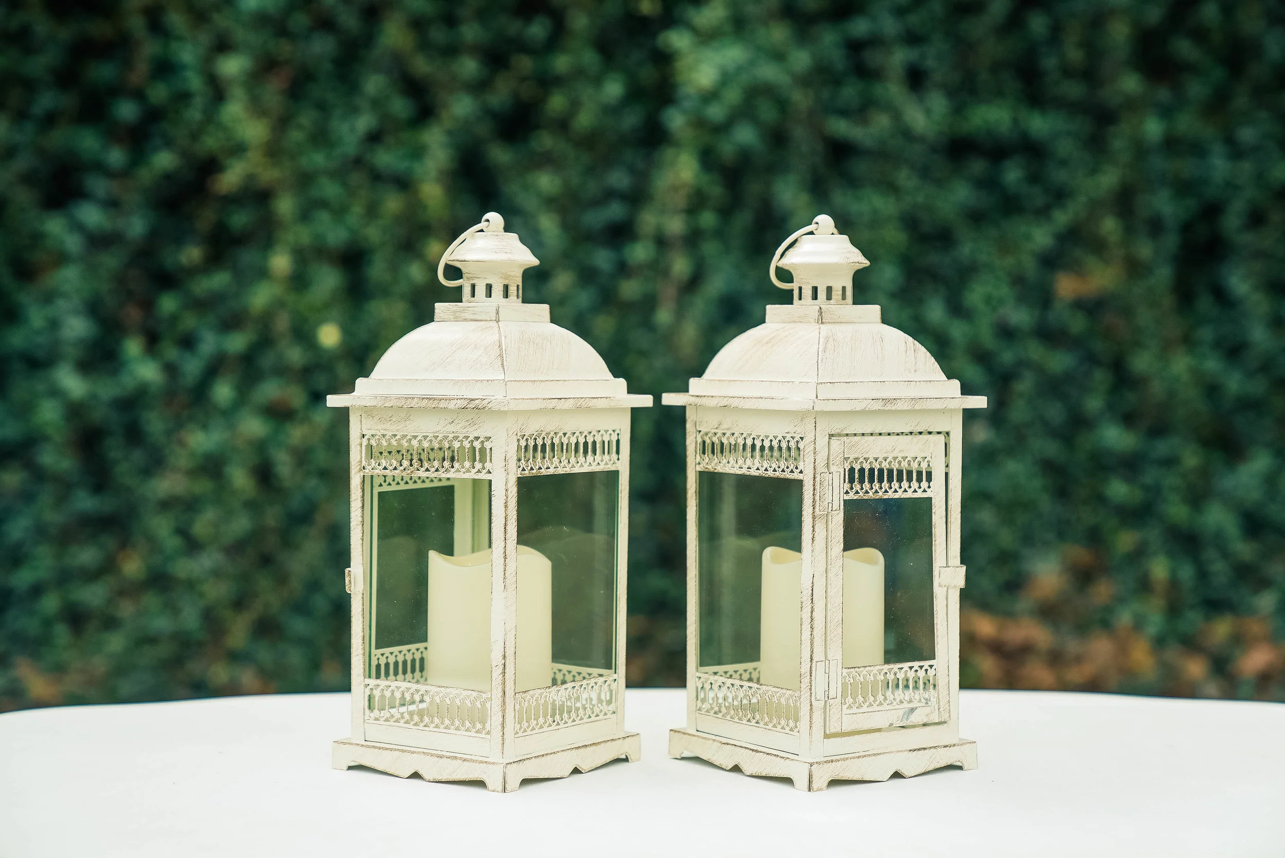 White Antique Lanterns