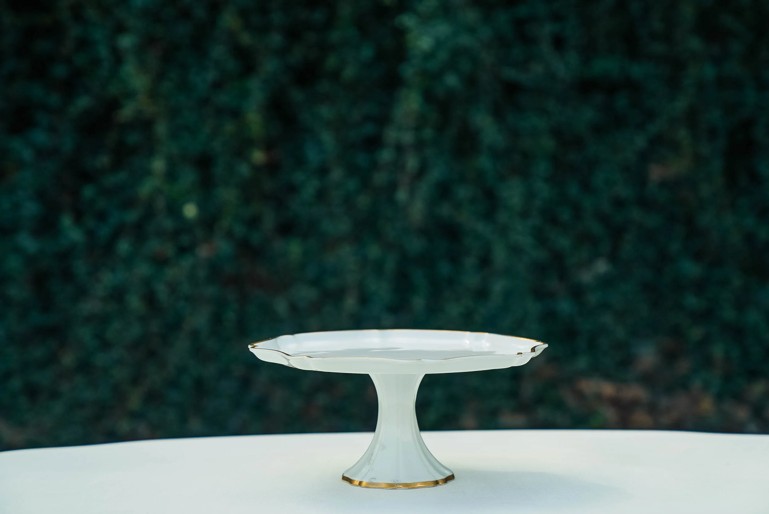 White + Gold Cake Stand