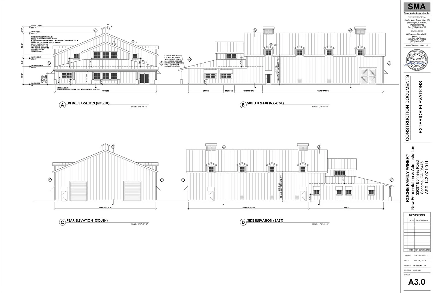 Construction will begin in 2017 on the winery’s Administration/Fermentation Building as well as on the Barrel/Tasting Room Building