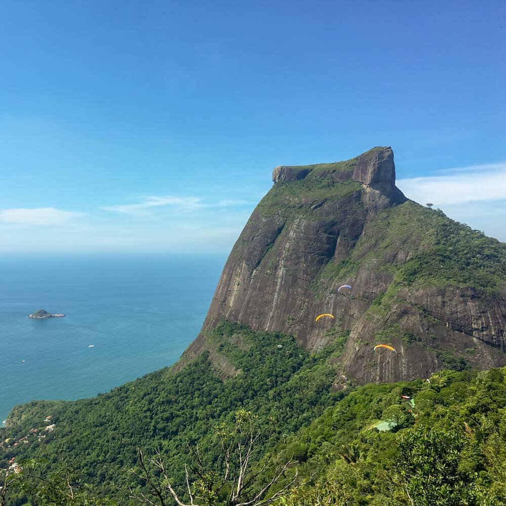 Pedra da Gavea as seen from Agulhinha da Gavea, Rio de Janeiro, Brazil