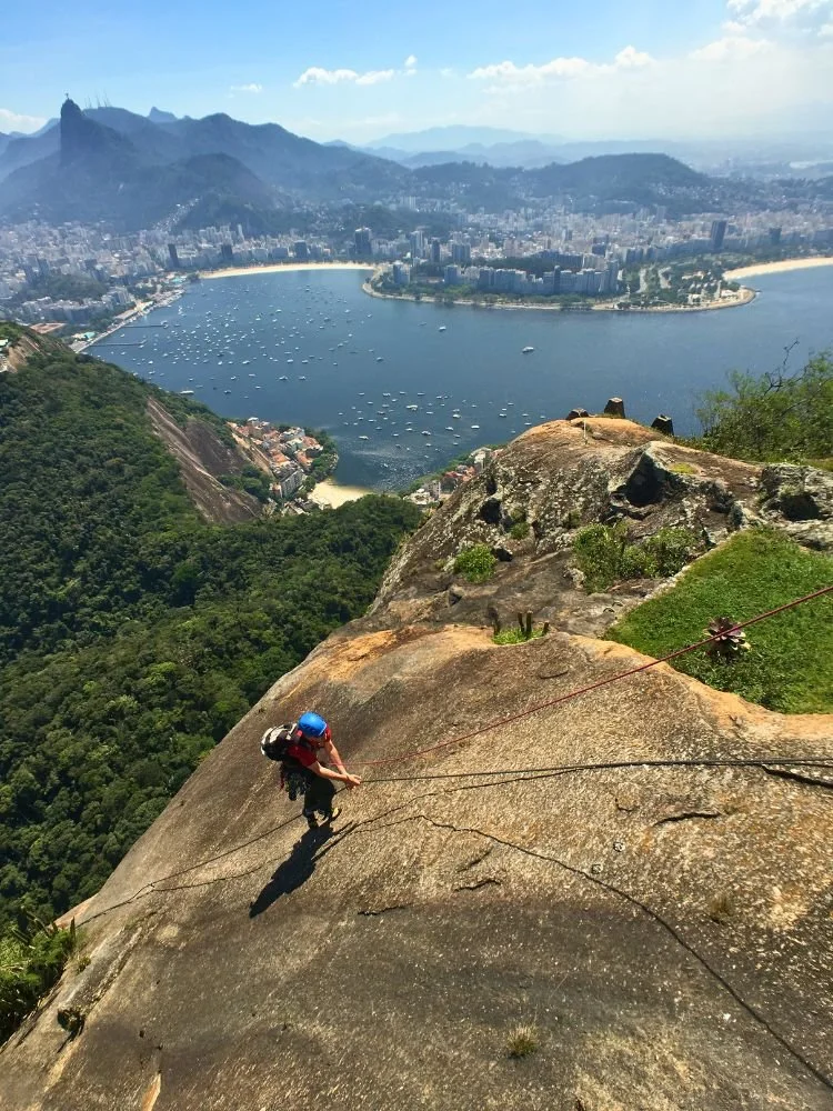 Beautiful views of Rio de Janeiro from the Sugarloaf via ferrata CEPI