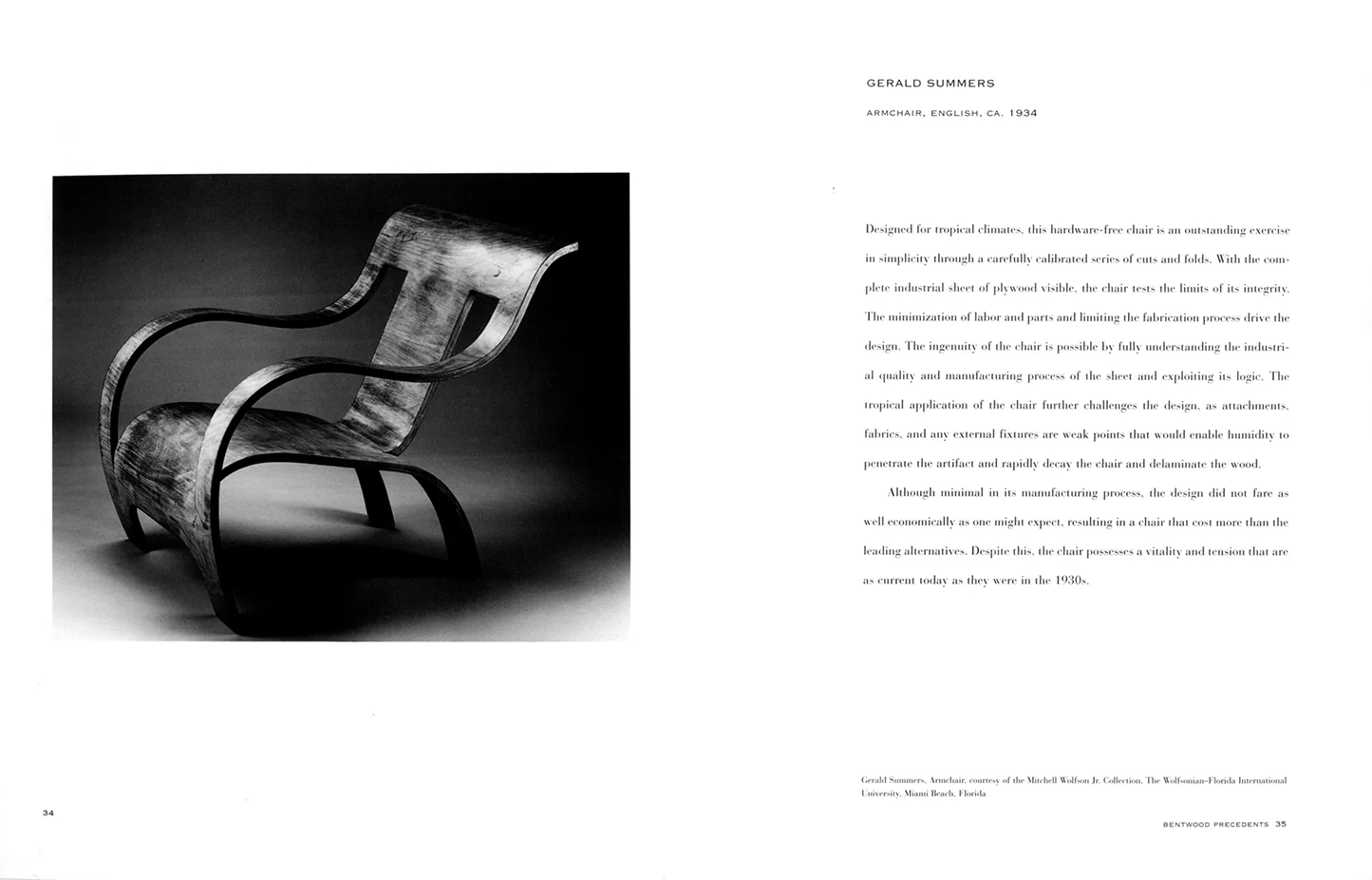 Prototype for a Plywood Wheelchair , cover and book design