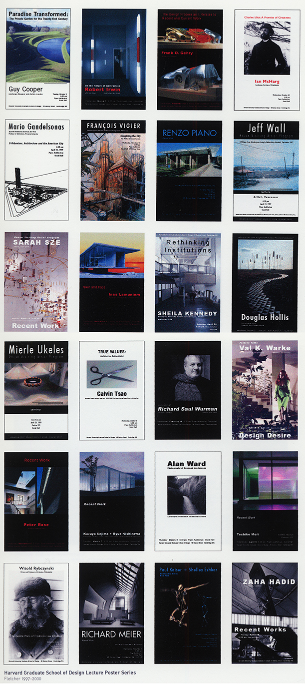 lecture poster series, Harvard Graduate School of Design