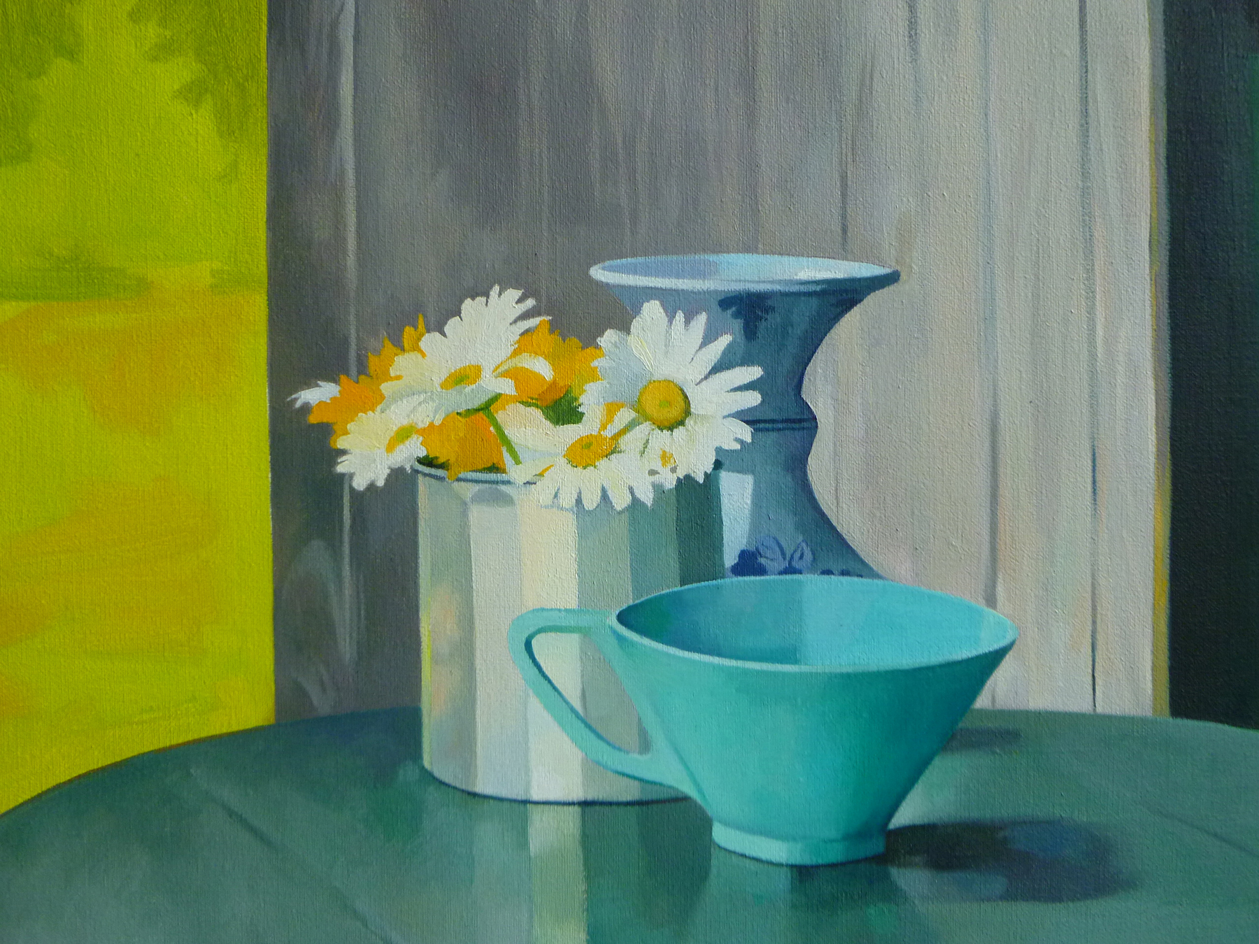 Daisies in a Tin Cup