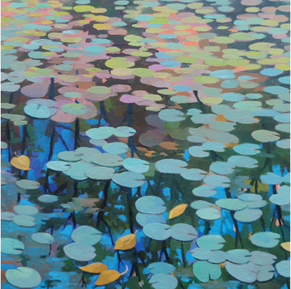 Lily Pond in the Fall (sold) 