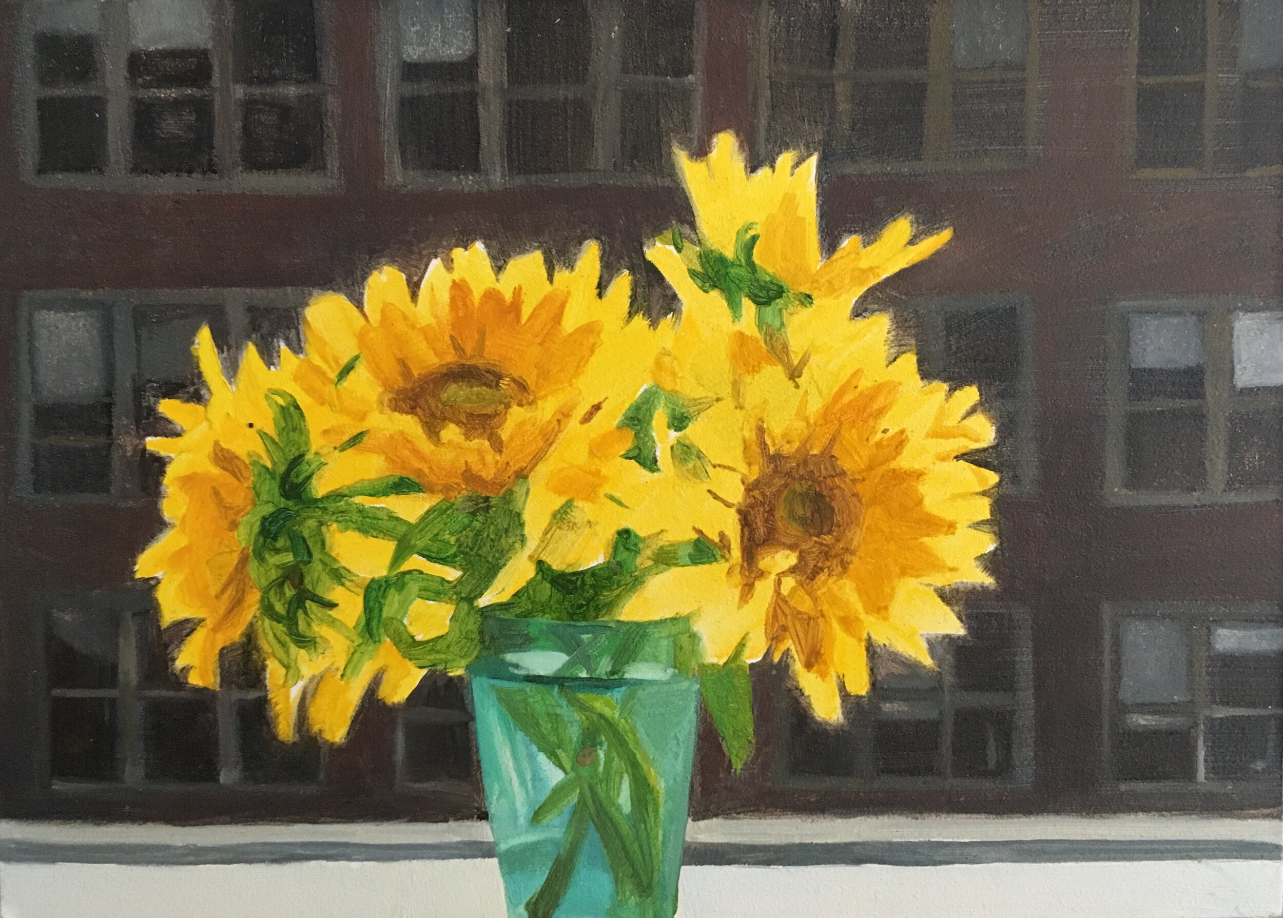 Sunflowers on a Summer Day