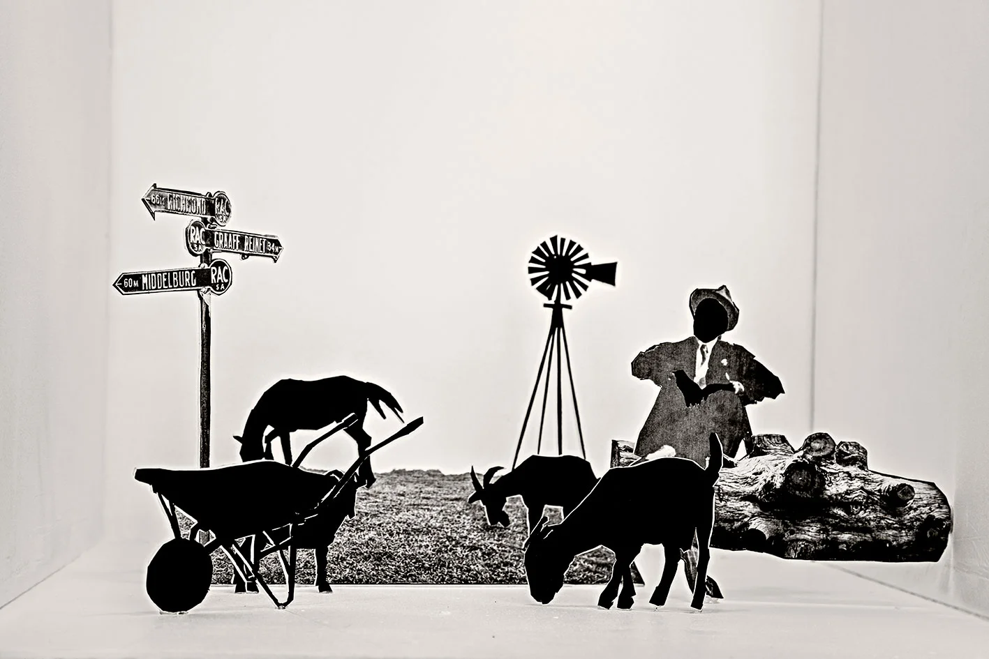 Helen’s father grazing his goats , 2018 Inspired by Maverick by Lauren Beukes and Nechama Brodie Inkjet print on cotton rag paper