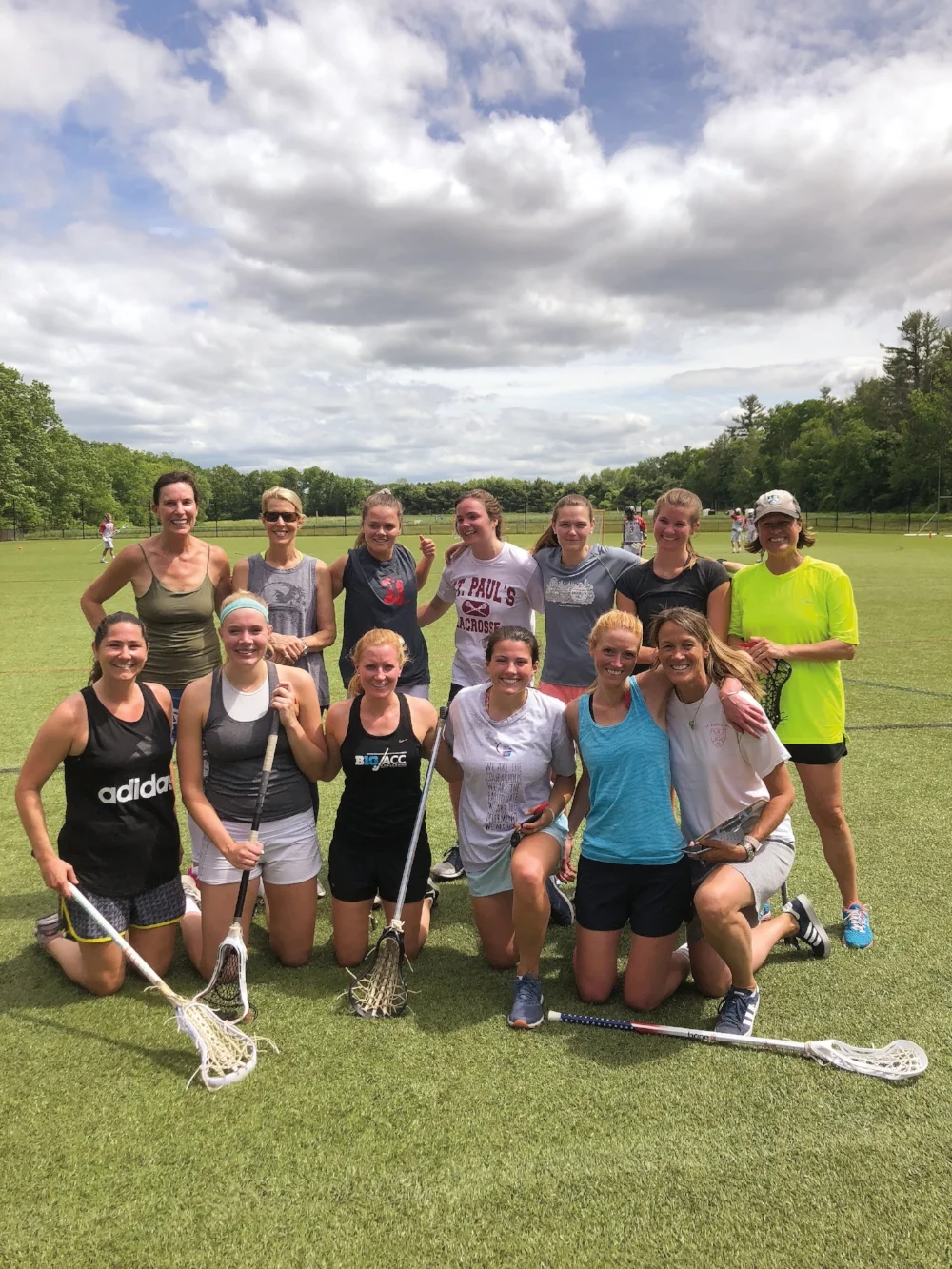 PARTICIPANTS: Meg Ford ’03, Cynthia Day ’85, Charlotte Ward ’13, Julia Reiley ’13, Finley Frechette ’17, Tyra Clemmenson ’10, Michaela O’Connor ’13, Lisa Hughes ’78, Lisa Kent Nitze ’78, Emily Bresnahan ’13, Hannah Hirsch-feld ’14, Ashley Crutchfield ’08, and coach Heather Crutchfield.