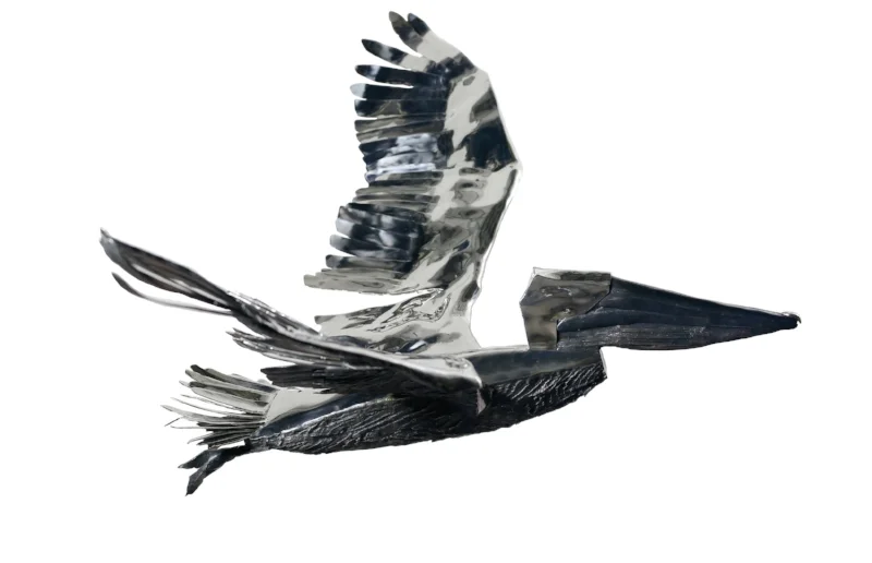 KT Taylor ’93 spent days observing the habits of pelicans before creating her sculptures for SPS.