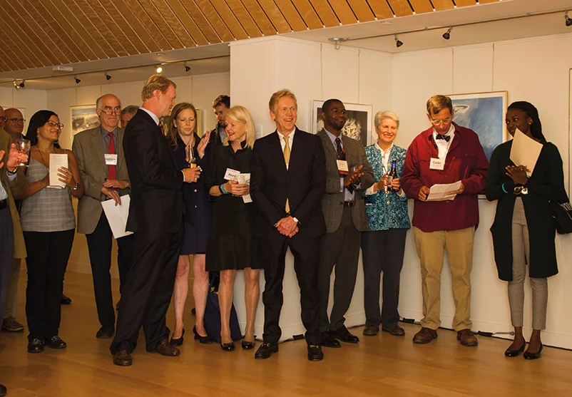 Nearly 100 alumni and friends of St. Paul’s School attended the opening of the new gallery.