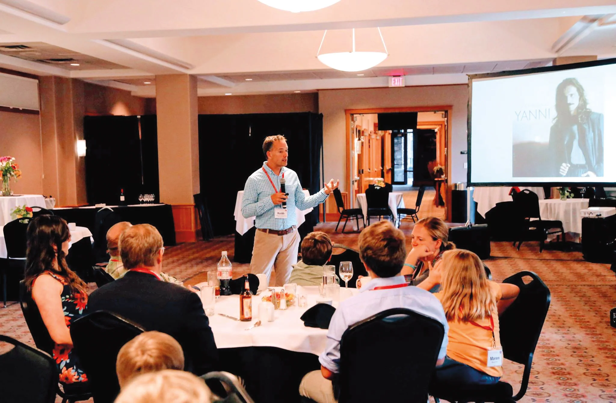 Keith Lauver ’88 spoke about the future of the Cook Scholarship on Saturday evening.