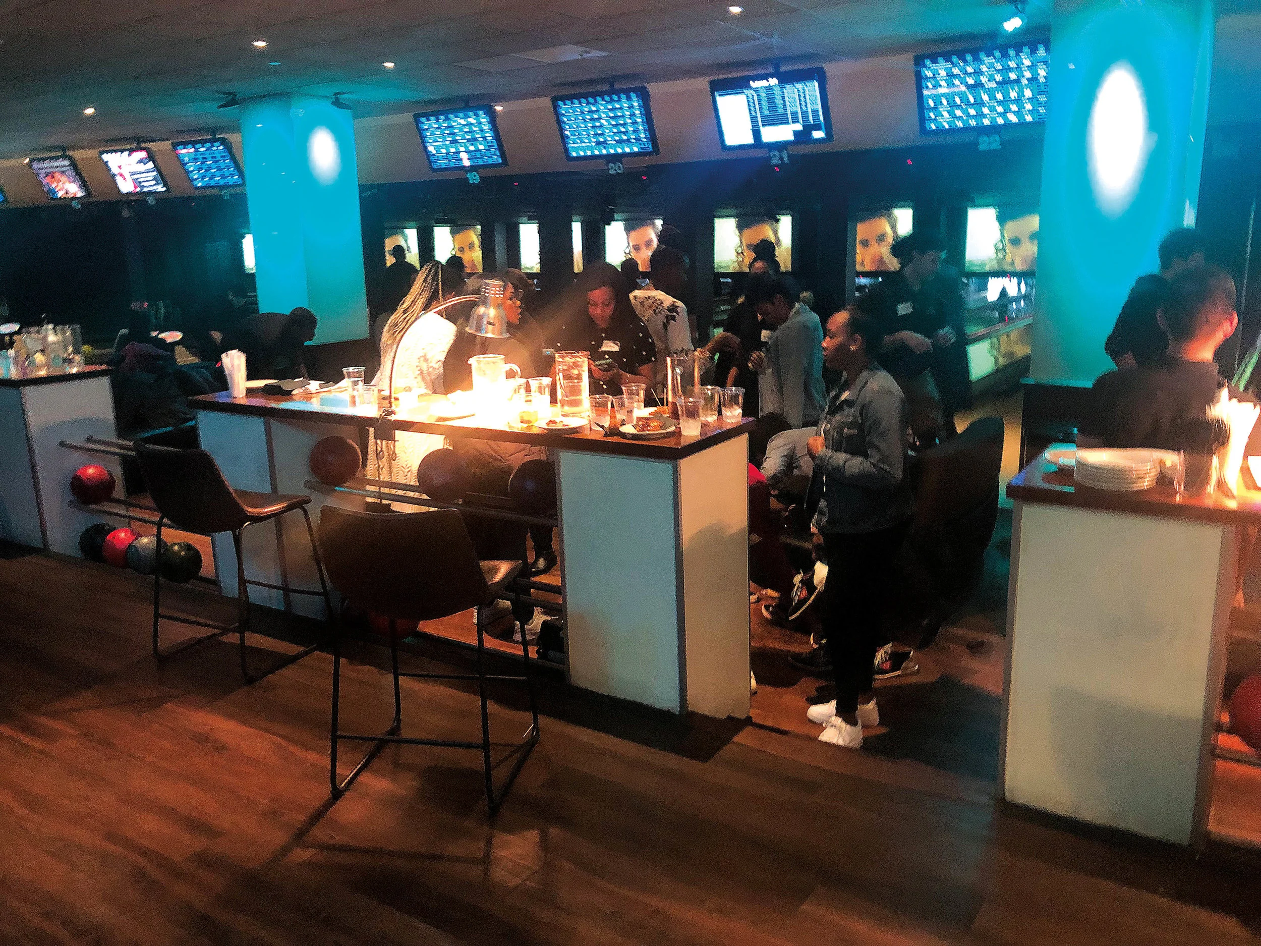 Attendees enjoyed billiards, bowling, food, and more in New York City.
