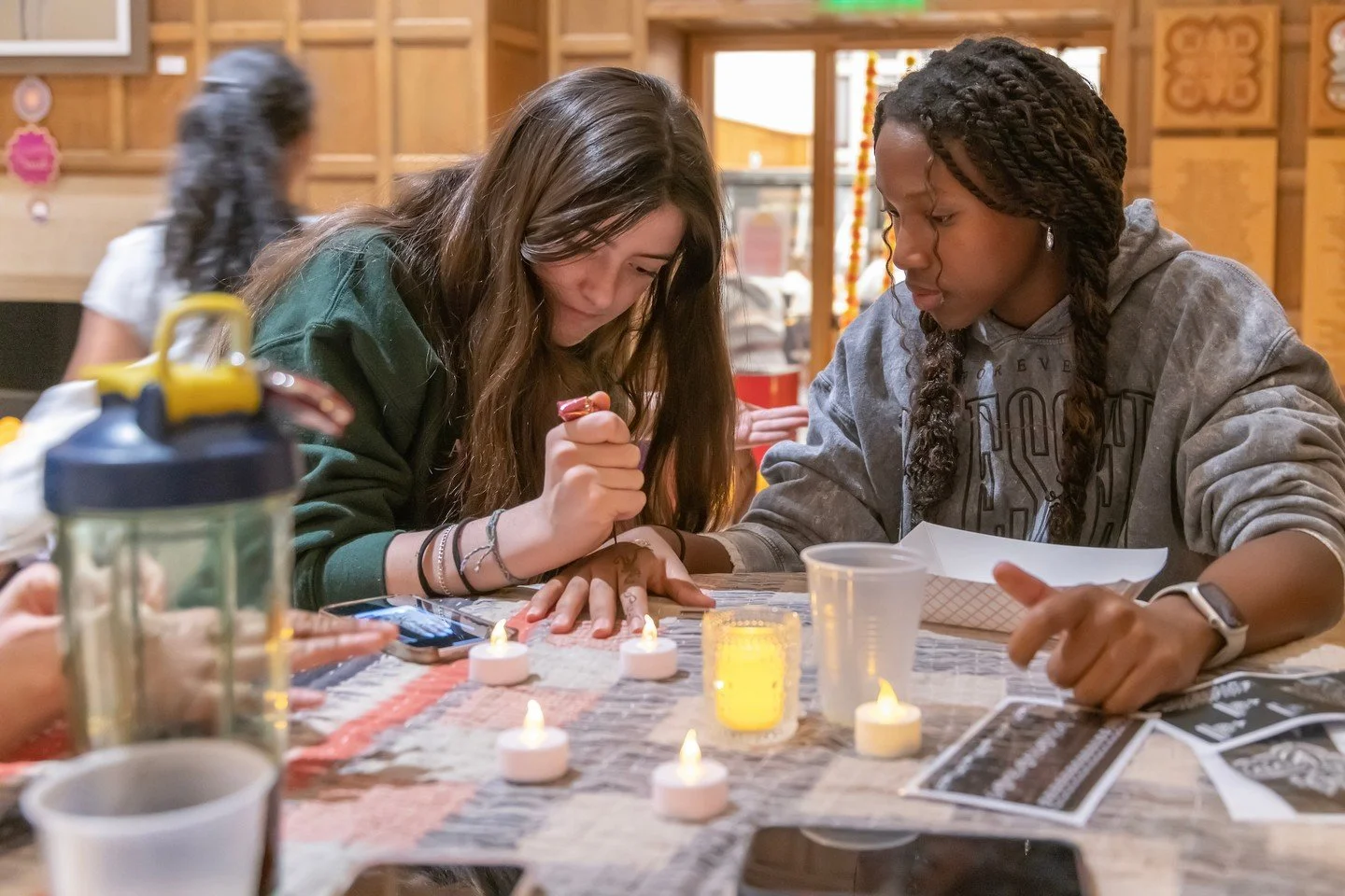 Lights, music and a whole lot of flavor &mdash; Raffini Commons was glowing Sunday night as students gathered to celebrate Diwali, the autumn Hindu festival of lights, with henna, Bollywood music and food from downtown Concord&rsquo;s Curry Leaf, all
