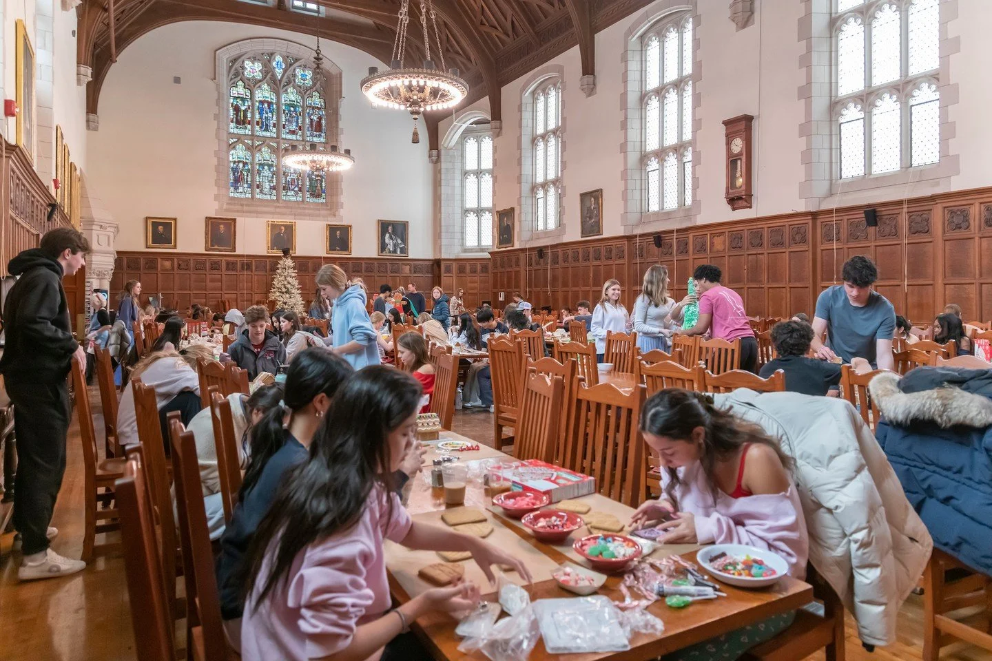Sunday&rsquo;s Club Cup gingerbread house contest brought festive energy &mdash; and plenty of candy! &mdash; to the Upper as students from Isthmian, Delphian and Old Hundred teamed up to create houses, villages, tree farms and more.

Wielding ginger