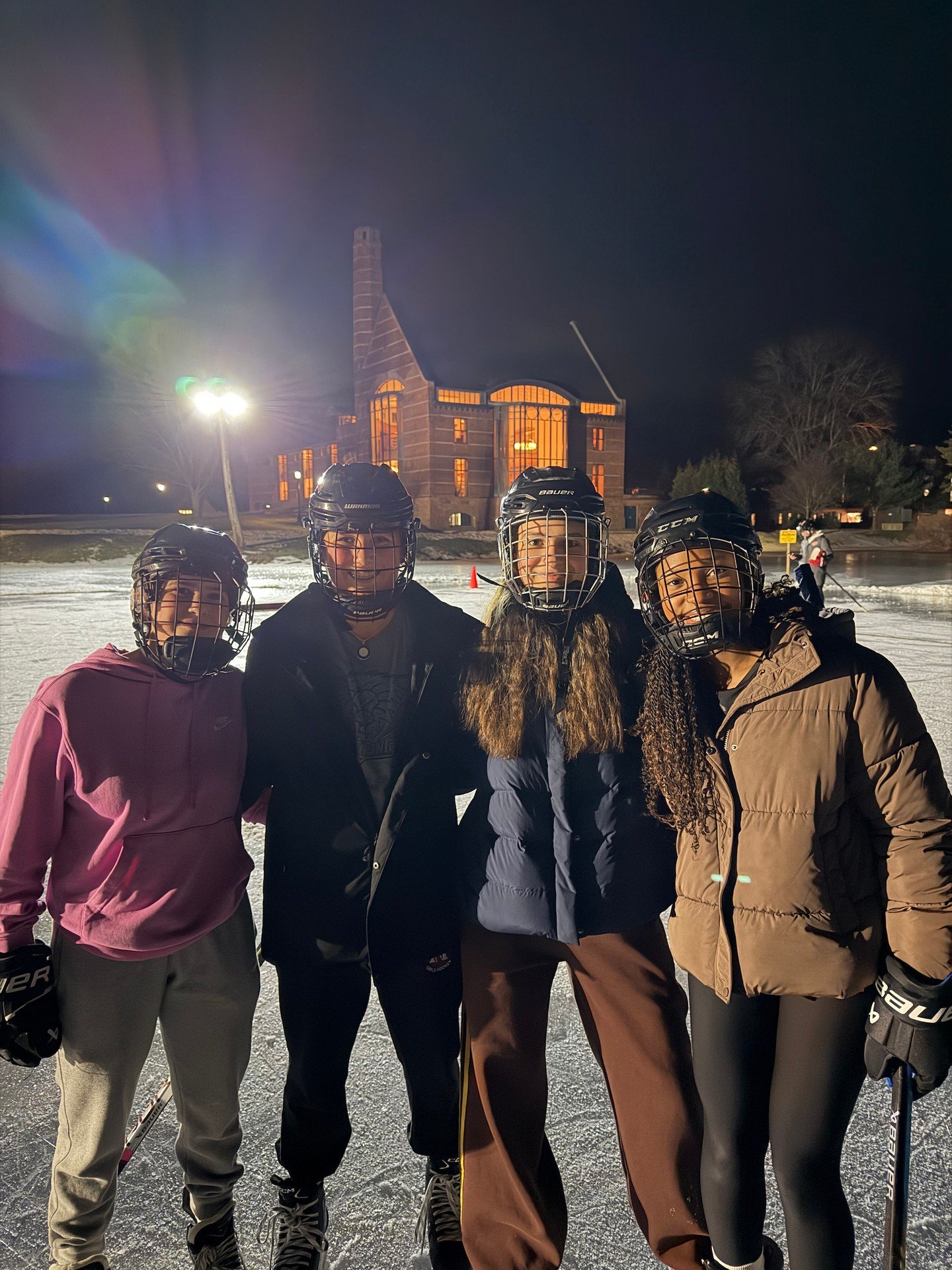 The wait is over &mdash; Lower School Pond is open for skating! ⛸️🏒

With the ice officially deemed safe, students laced up their skates and kicked off the season last night with an evening of classic Millville winter fun.