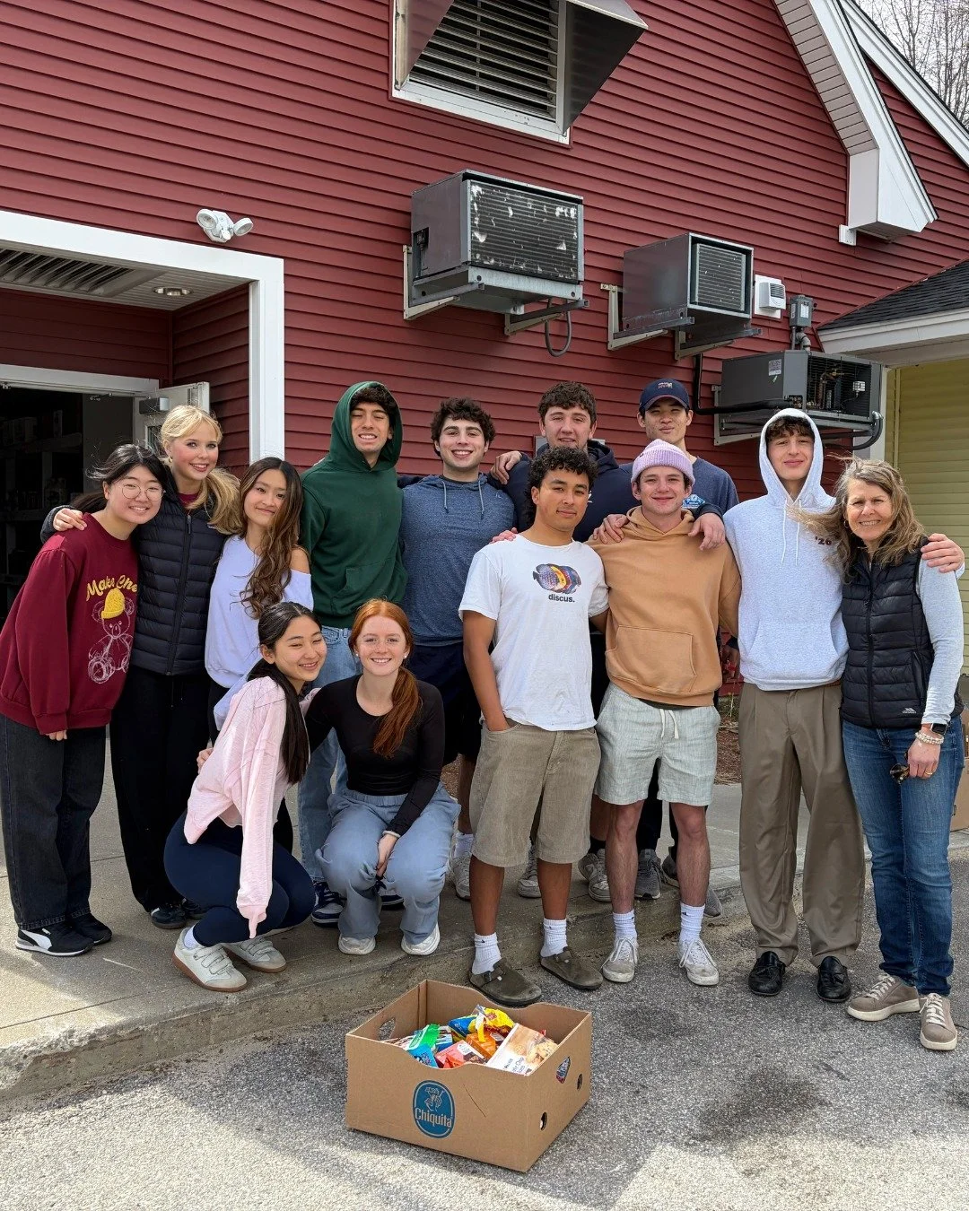 On Saturday, a group of students spent their surprise morning off from classes the best way they knew how &mdash; by pitching in at The Friendly Kitchen, Concord&rsquo;s only soup kitchen, helping to organize the walk-in freezer, tidy a supply shed a