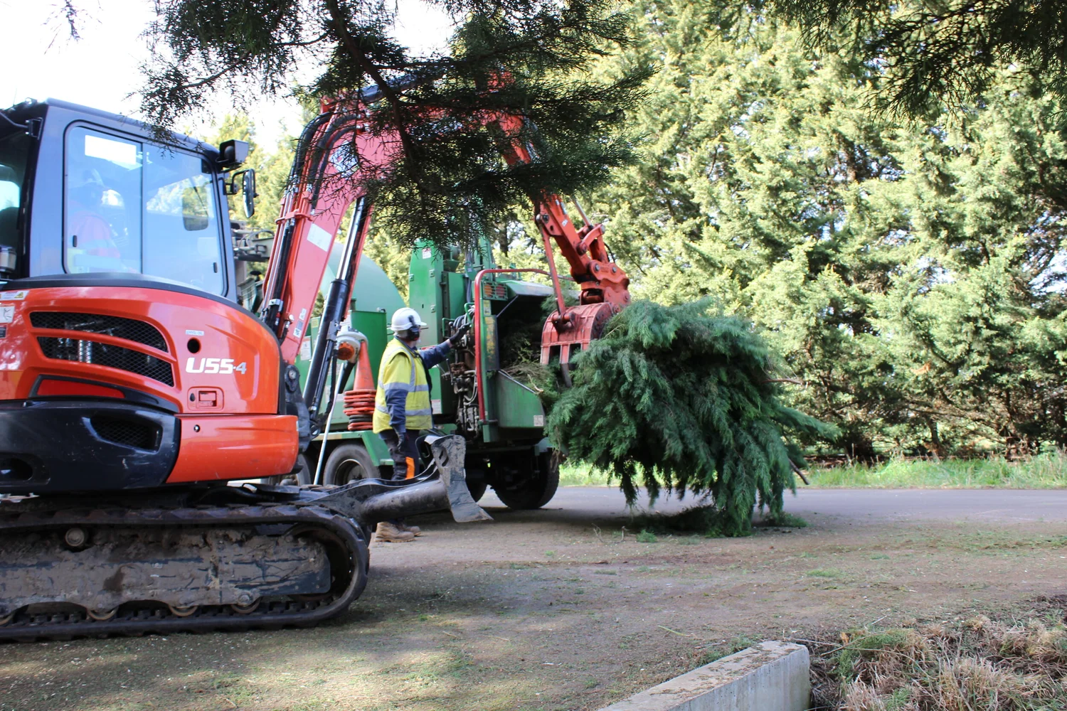Roadside vegetation clearance