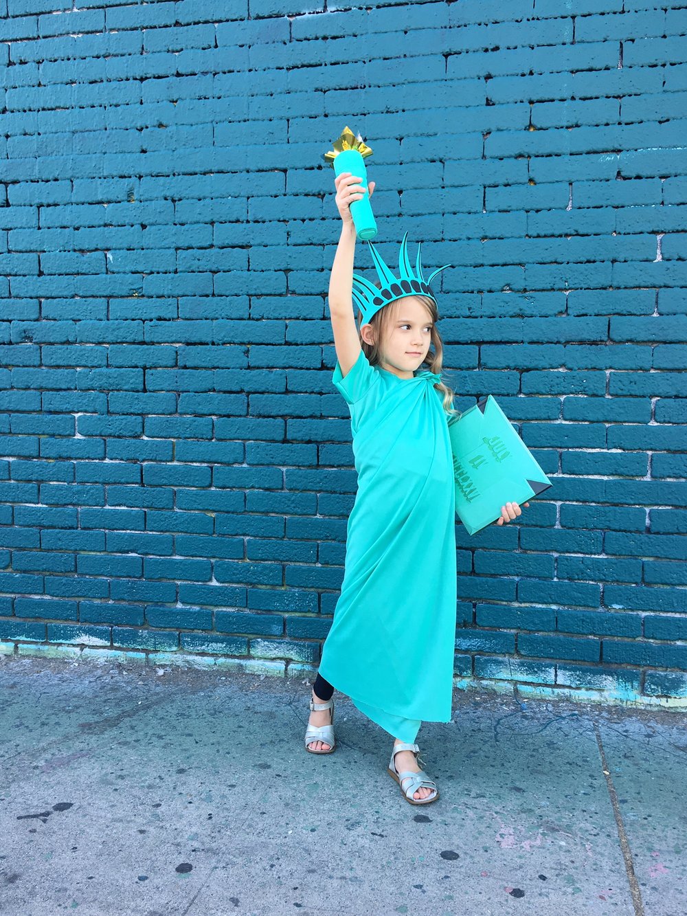 DIY Statue of Liberty Costume Feat. Her Right Foot — VICTORIA ANN MEYERS