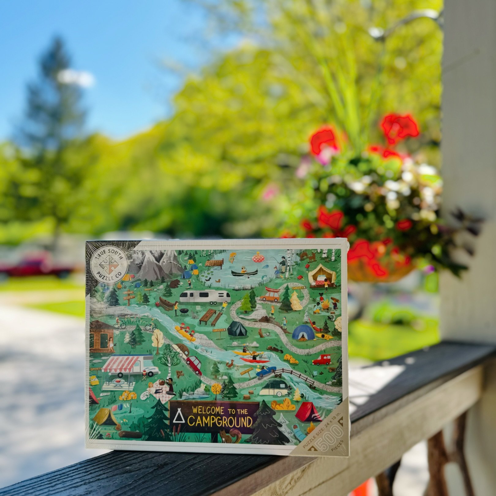 Fresh batch of puzzles just arrived from @truesouthpuzzle for the camp store! We love this new one &ldquo;Welcome to the Campground&rdquo; so cute!!! Do you enjoy puzzles? 🧩