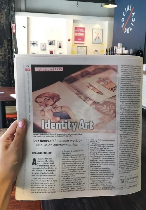 OUR HEAVEN featured in Metro Silicon Valley. Article by Camille Miller. CLICK to read.