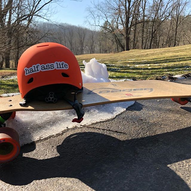 Warm weather on the East Coast means another chance to rep the brand. #skateboard