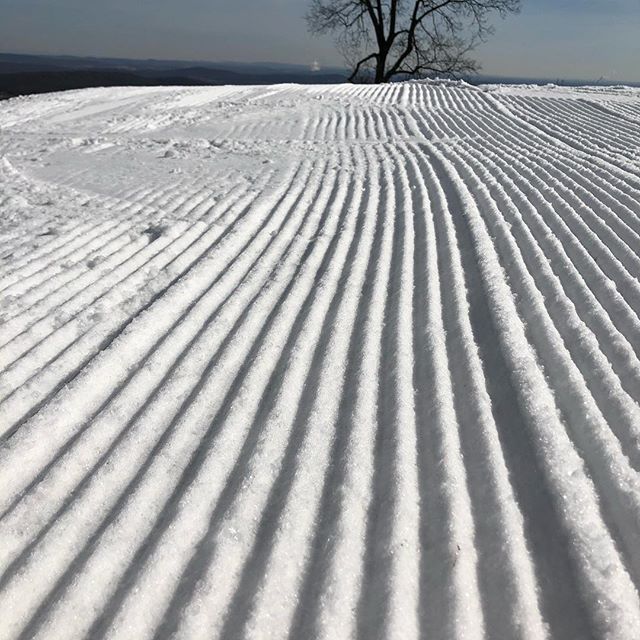 Supporting some local corduroy today waiting for some fresh stuff tomorrow. #ski #skipa #snow