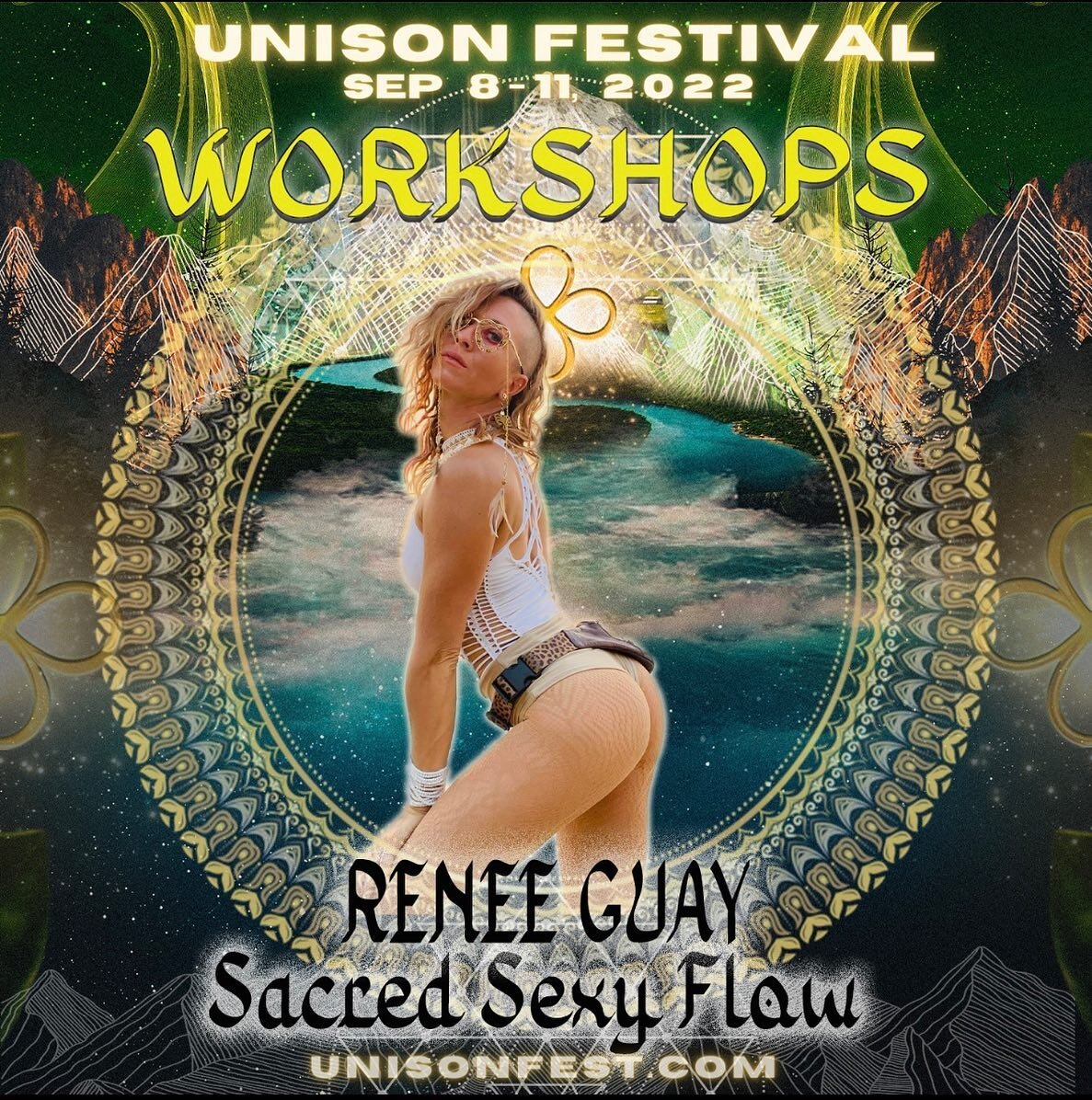 I&rsquo;m bringing the seXy &amp; the spiritual to my favorite festival! 😍
@_unison_fest_ 

Join me for a transformational movement journey as we call in our 
A$$ended Masters to awaken our creative energy &amp; manifest our dreams! ❤️&zwj;🔥 

With