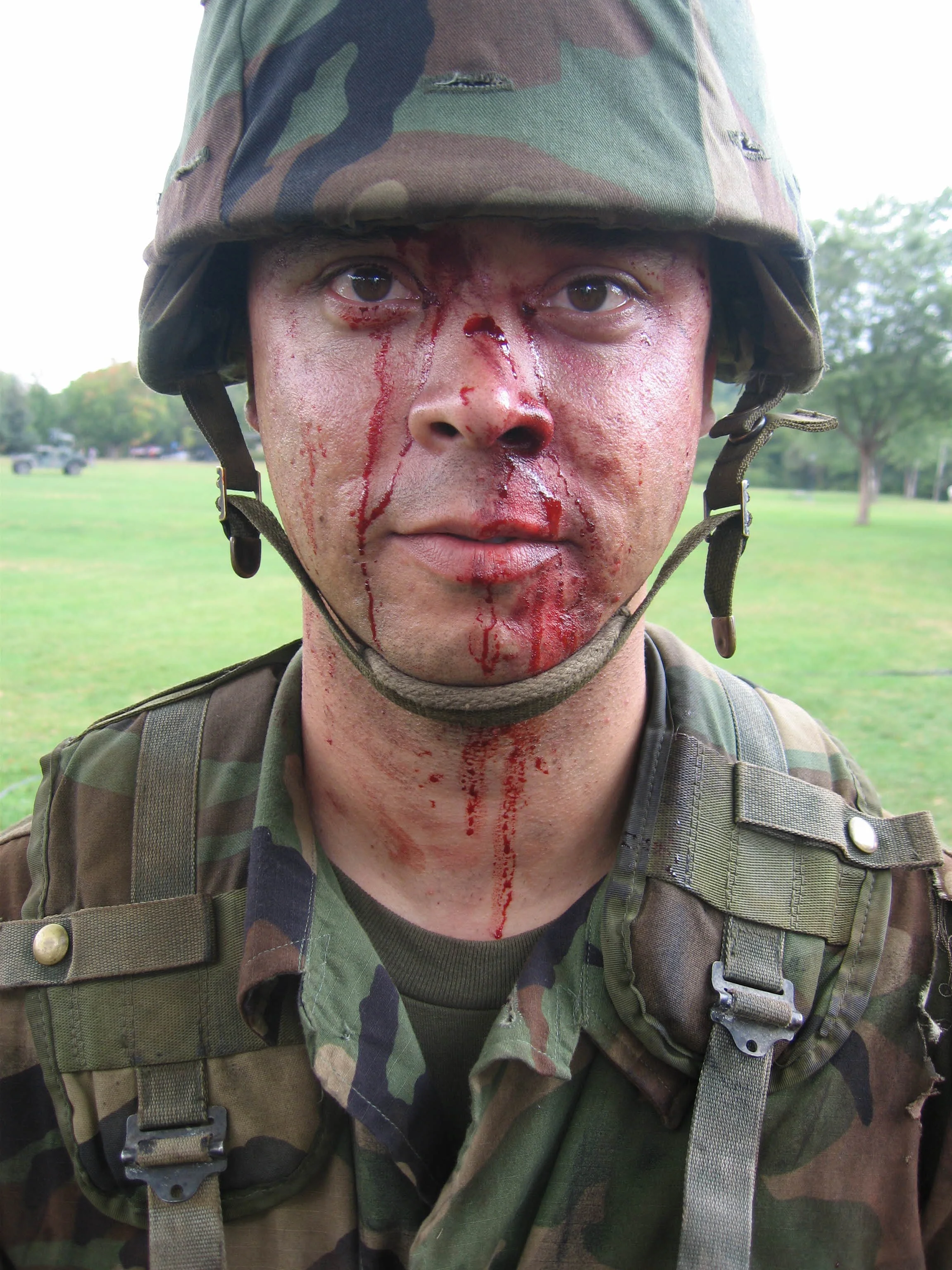 Soldier-The Incredible Hulk- Laceration/Blood