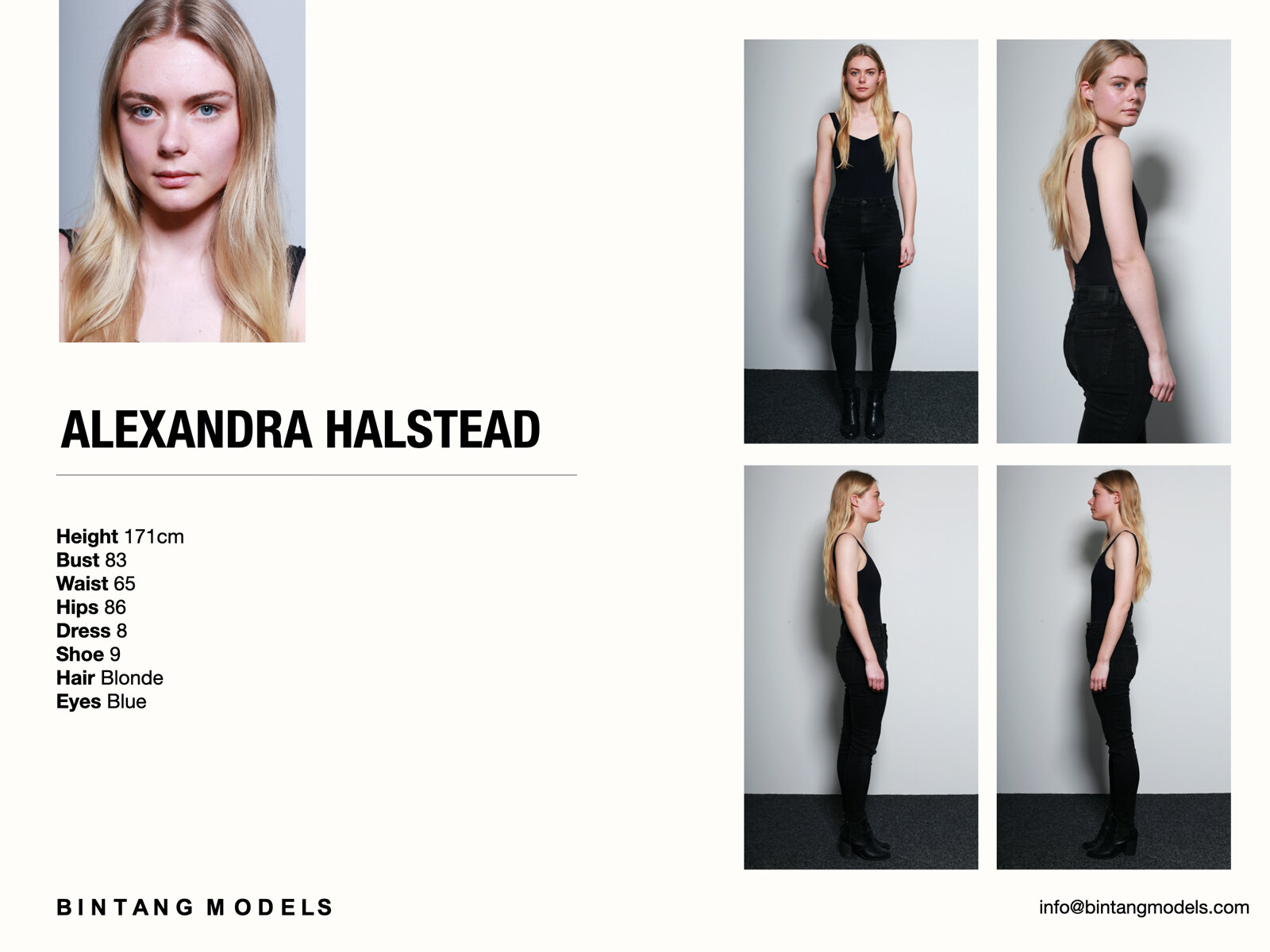 Alexandra Halstead — BINTANG MODELS & MANAGEMENT