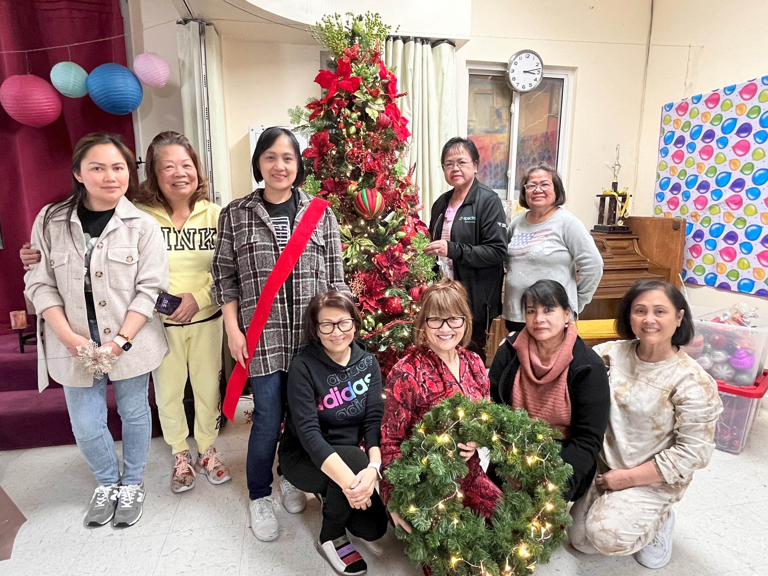 Advent Begins: Nine Ladies Decorating