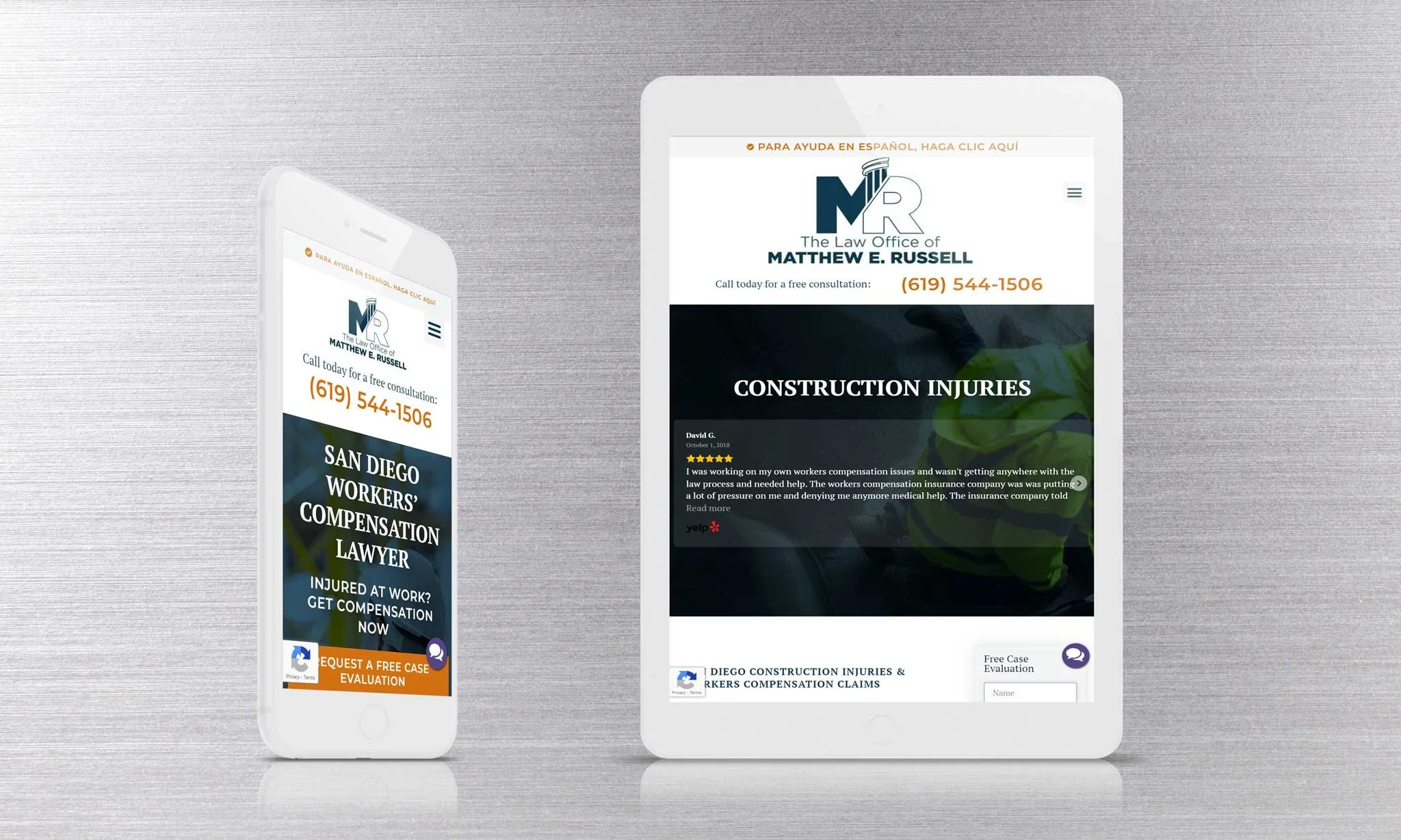  We designed an informative professional site using Elementor’s Hello Theme. 