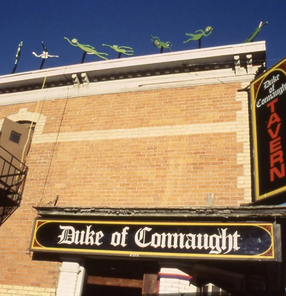 Exterior Duke of Connaught, Queen Street West, Toronto. Installation by Barb Webb