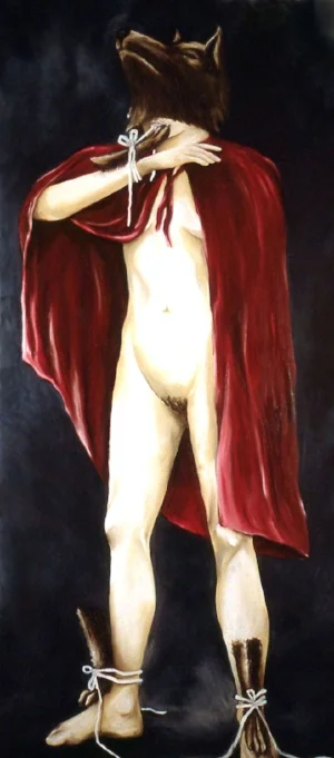 Oil bar on mylar, 52" x 26" 1992.