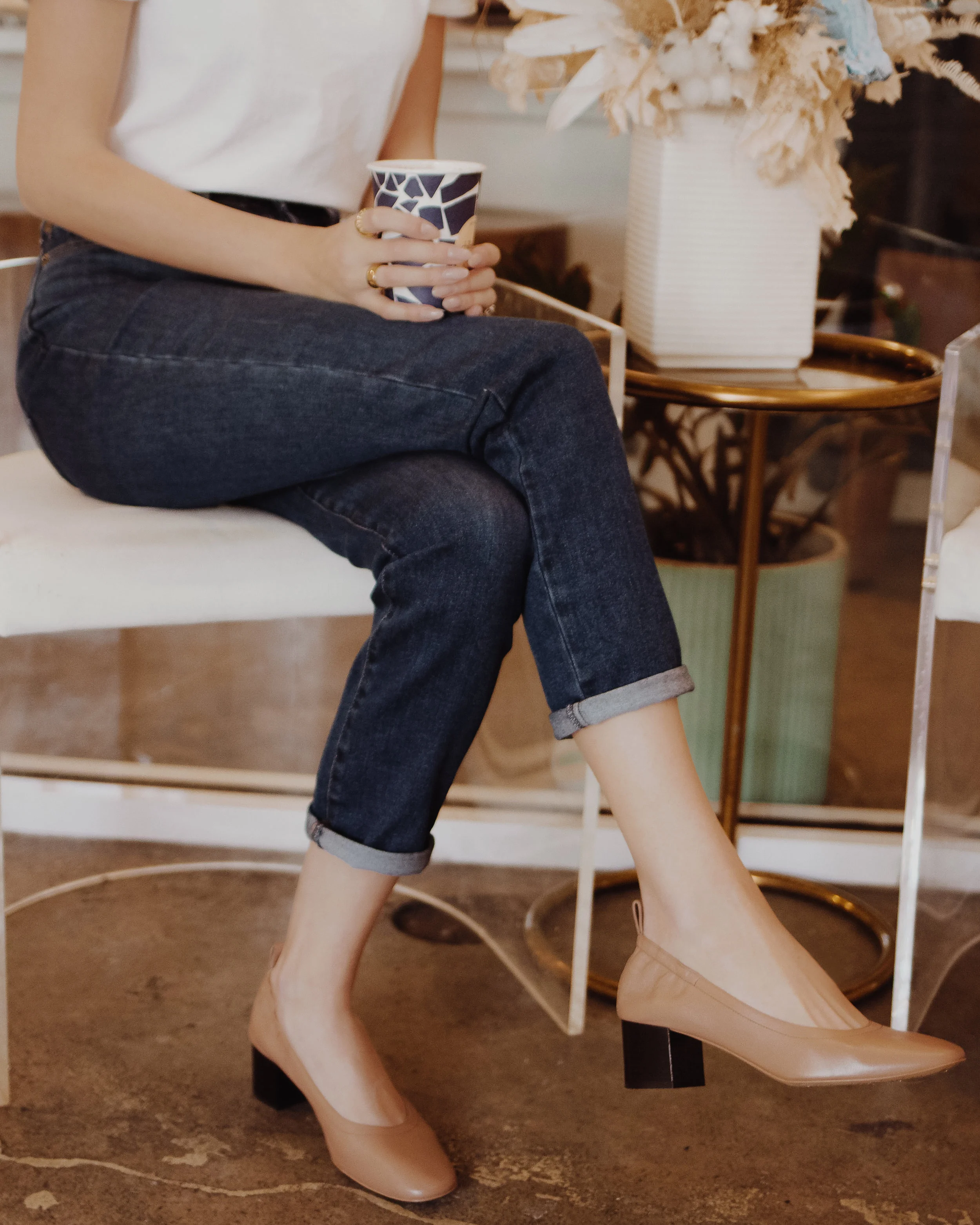 everlane day heel pecan