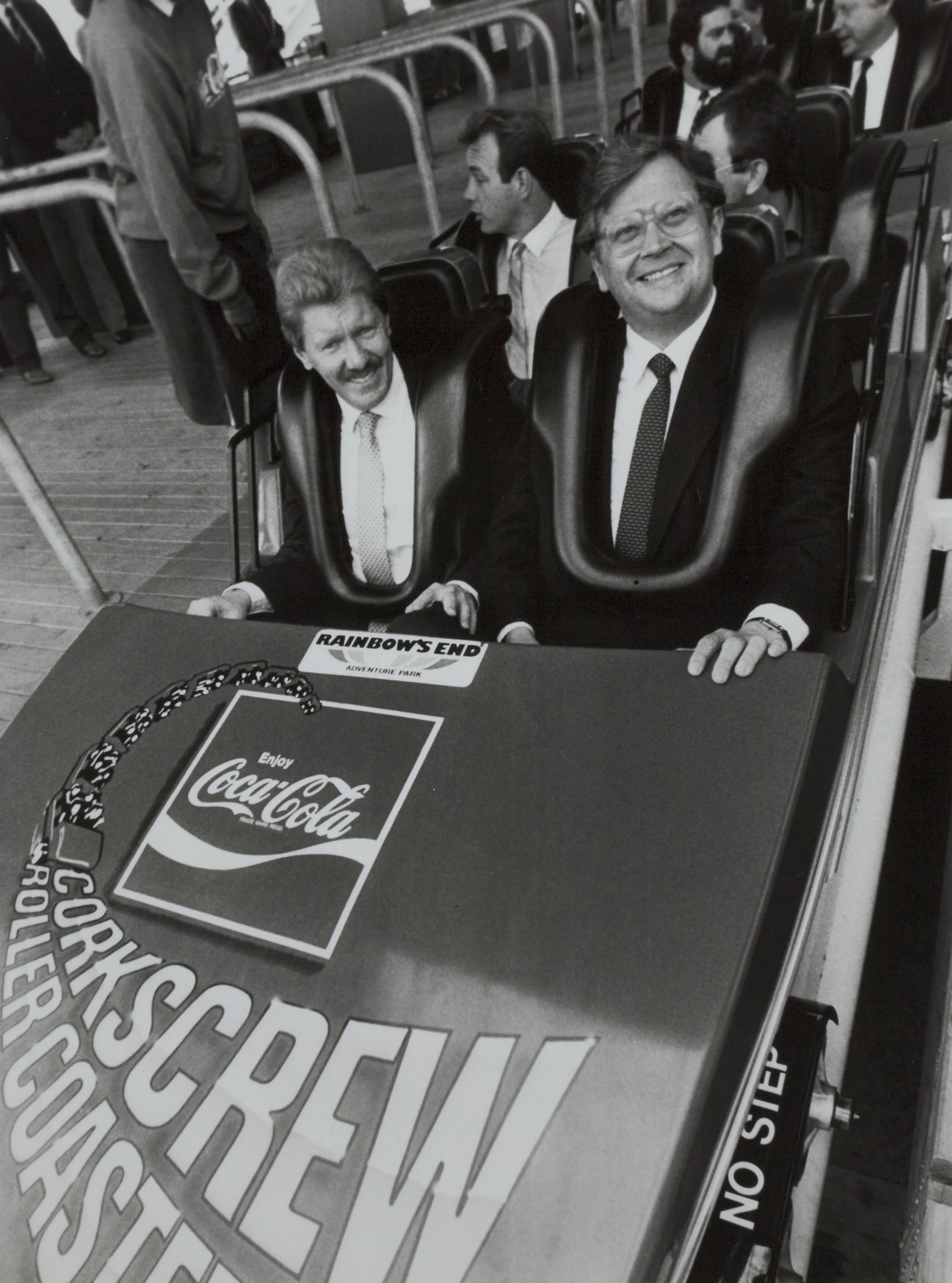 Prime Minister on a roll, Manukau City Centre, 18 April 1986.