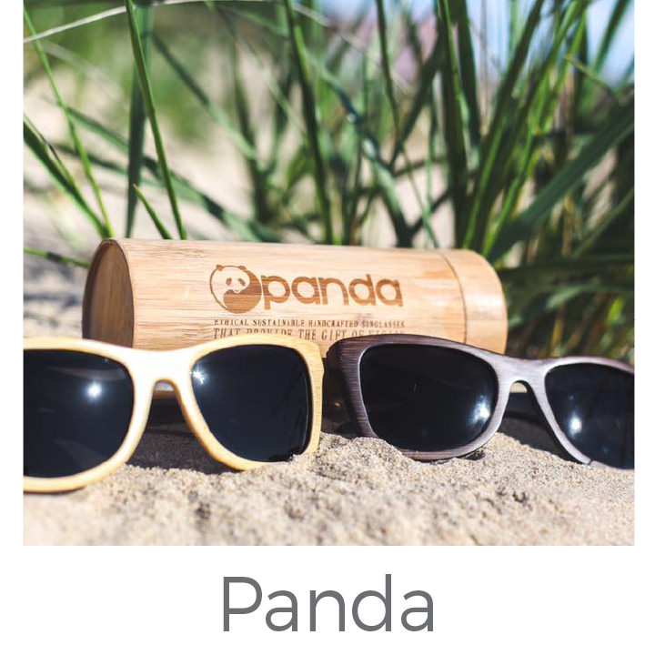 Panda eco friendly bamboo sunglasses