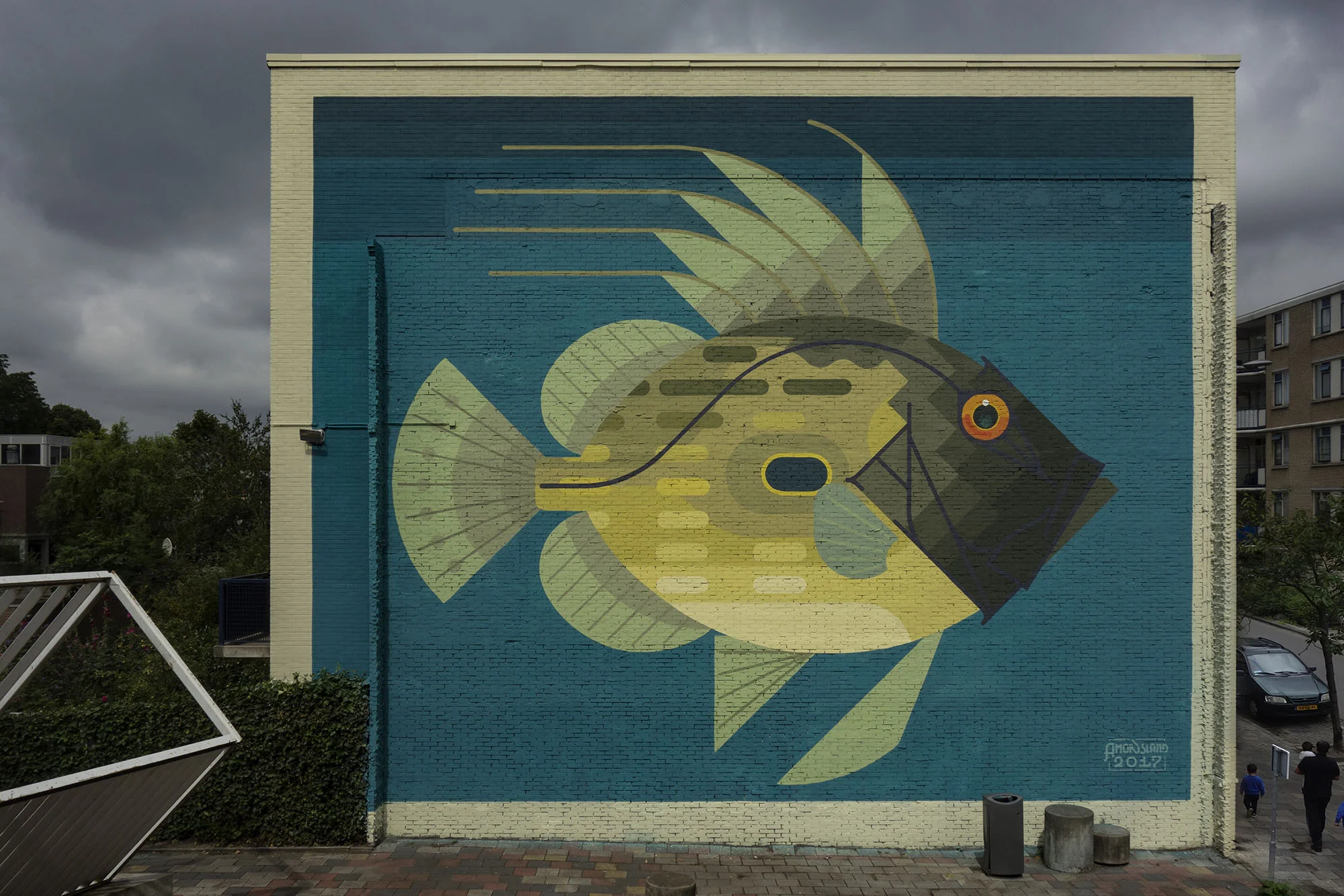 Rotterdam, The Netherlands 2017. 'Zeus faber' for SOBER WALLS Festival