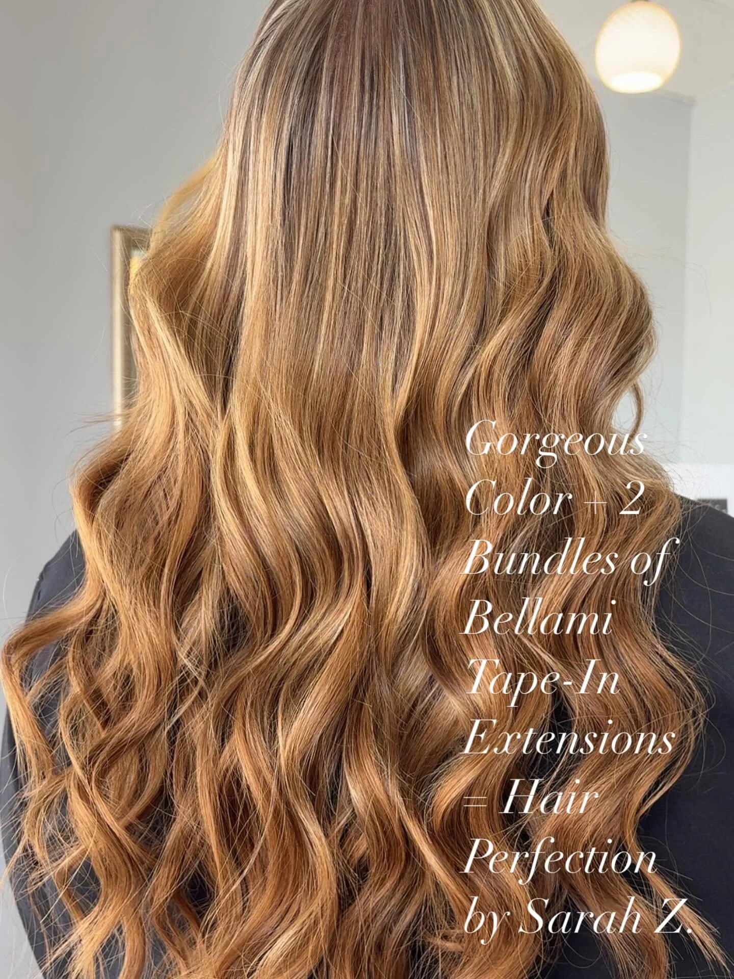 Gorgeous  Color + 2 Bundles of Tape-In Extension from  @bellamihair= Hair Perfection by @sarah.theresa._