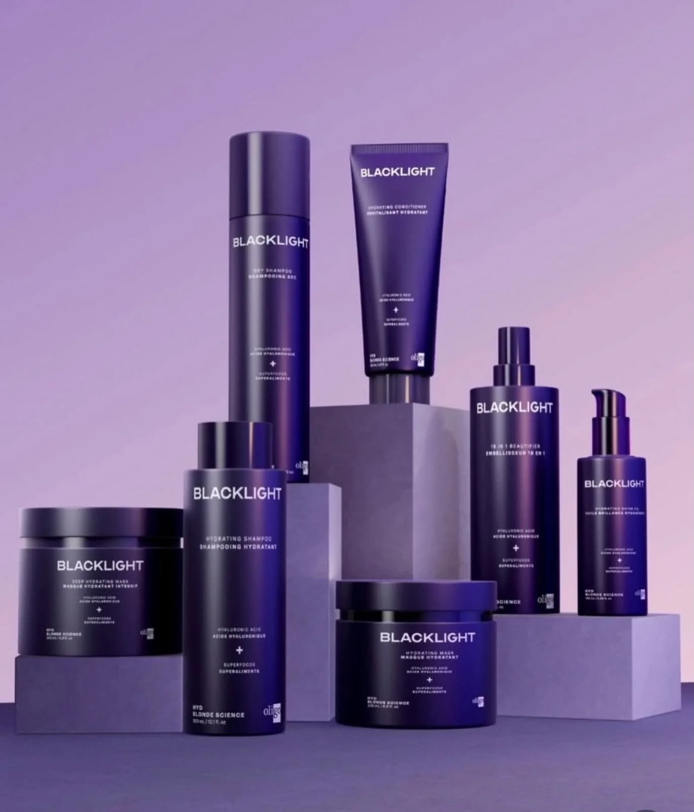 Inspired by skincare.
Fueled by superfoods.
Engineered for blondes. 💜

Blacklight Blonde Science isn&rsquo;t just a product&mdash;it&rsquo;s a complete system designed to protect, strengthen, and elevate every blonde service.

Powered by cutting-edg