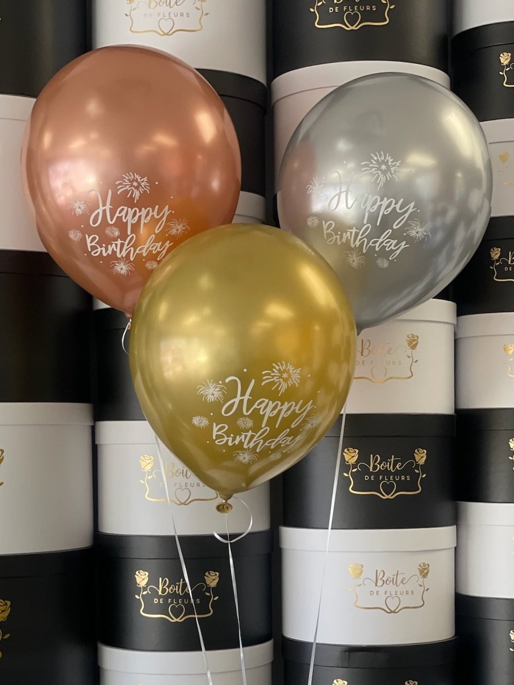 Birthday Balloons — Boite De Fleurs AZ