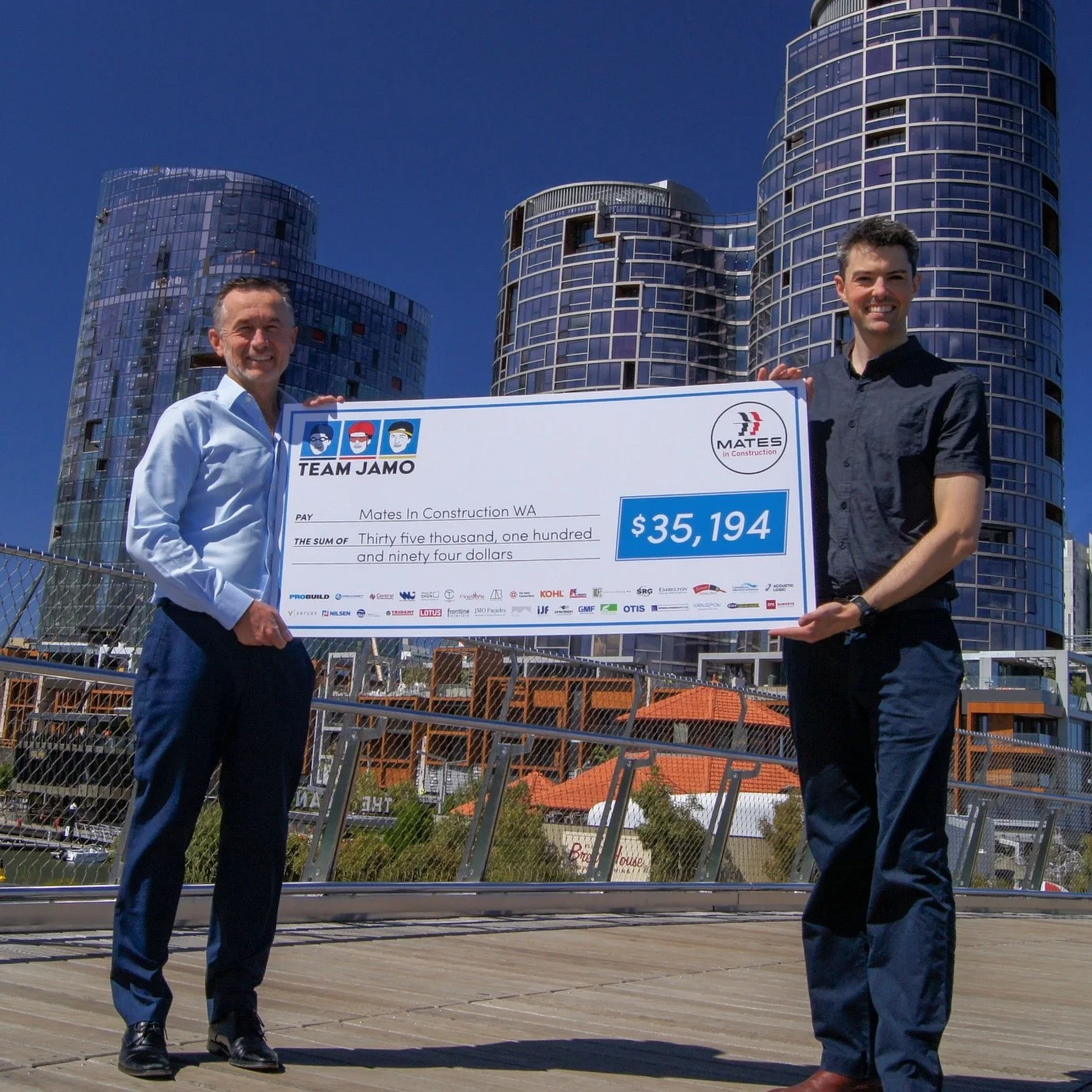 MICHAEL JAMIESON SMASHES A FUND RAISING RECORD