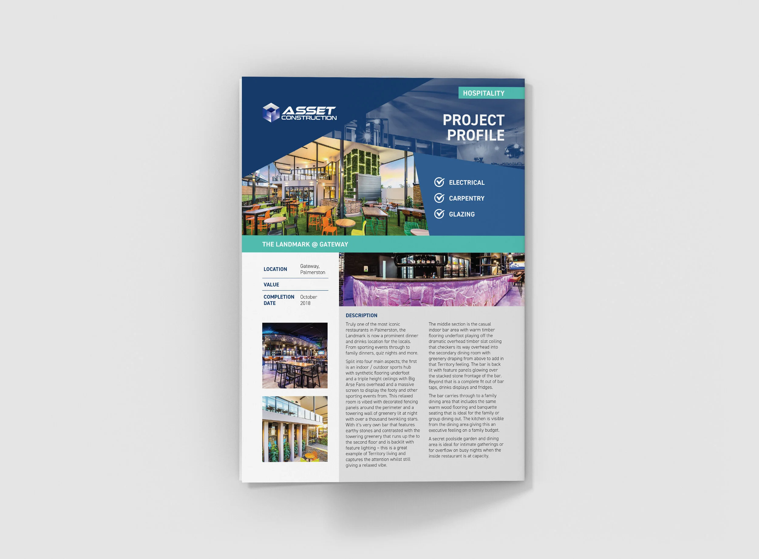 Tender Project Profile Example – Asset Construction, Darwin NT