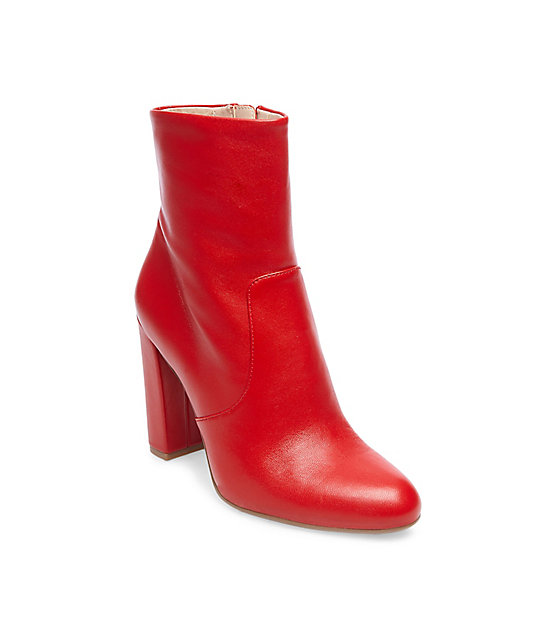 RED STEVE MADDEN BOOTS 
