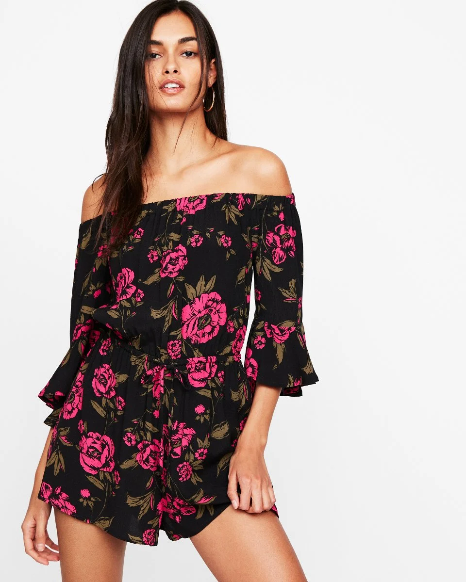 Express Off the Shoulder Romper